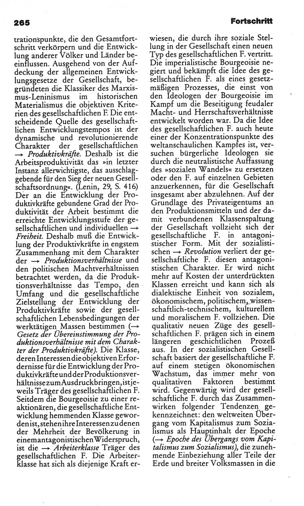 Kleines politisches Wörterbuch [Deutsche Demokratische Republik (DDR)] 1986, Seite 265 (Kl. pol. Wb. DDR 1986, S. 265)