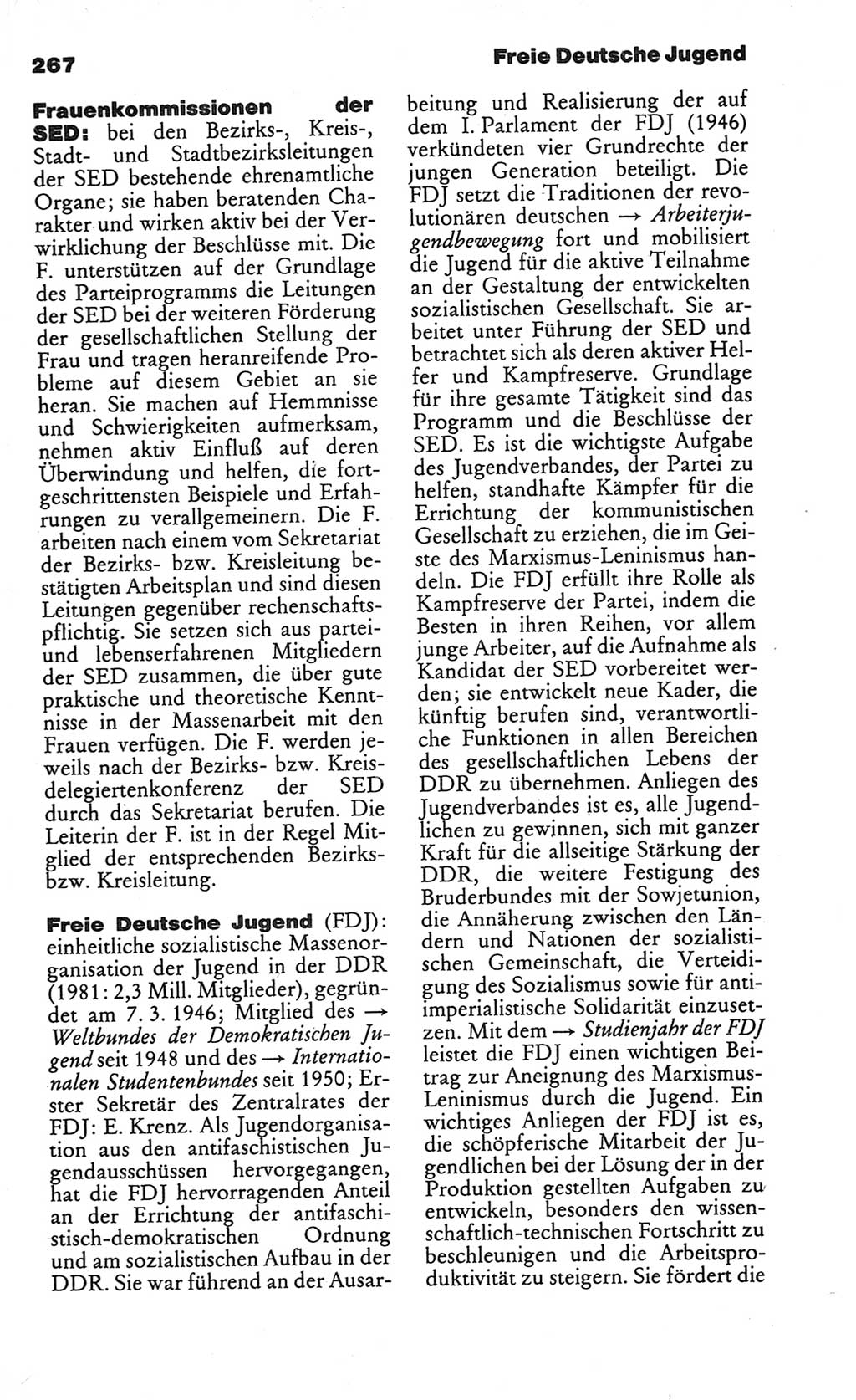 Kleines politisches Wörterbuch [Deutsche Demokratische Republik (DDR)] 1986, Seite 267 (Kl. pol. Wb. DDR 1986, S. 267)