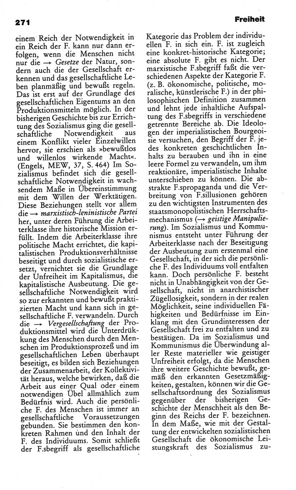 Kleines politisches Wörterbuch [Deutsche Demokratische Republik (DDR)] 1986, Seite 271 (Kl. pol. Wb. DDR 1986, S. 271)