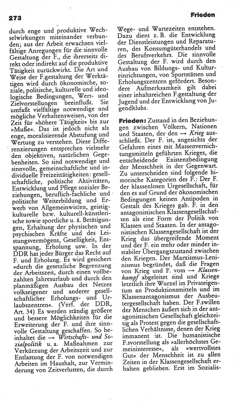 Kleines politisches Wörterbuch [Deutsche Demokratische Republik (DDR)] 1986, Seite 273 (Kl. pol. Wb. DDR 1986, S. 273)