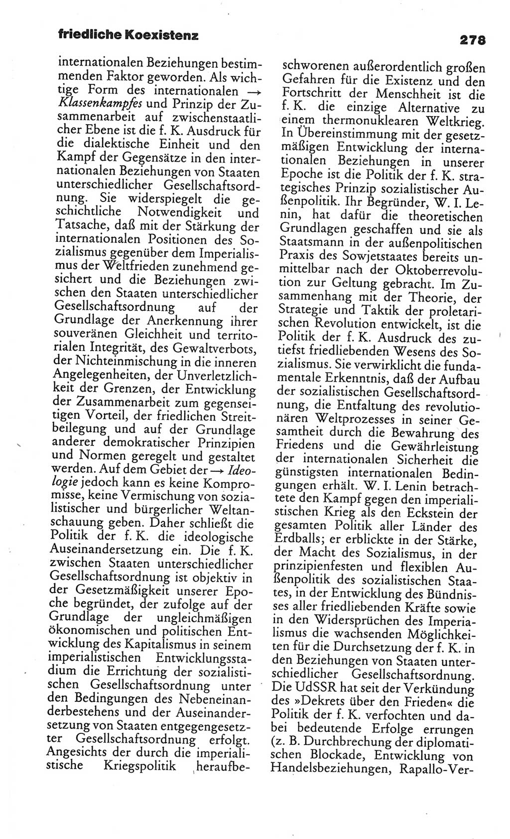 Kleines politisches Wörterbuch [Deutsche Demokratische Republik (DDR)] 1986, Seite 278 (Kl. pol. Wb. DDR 1986, S. 278)