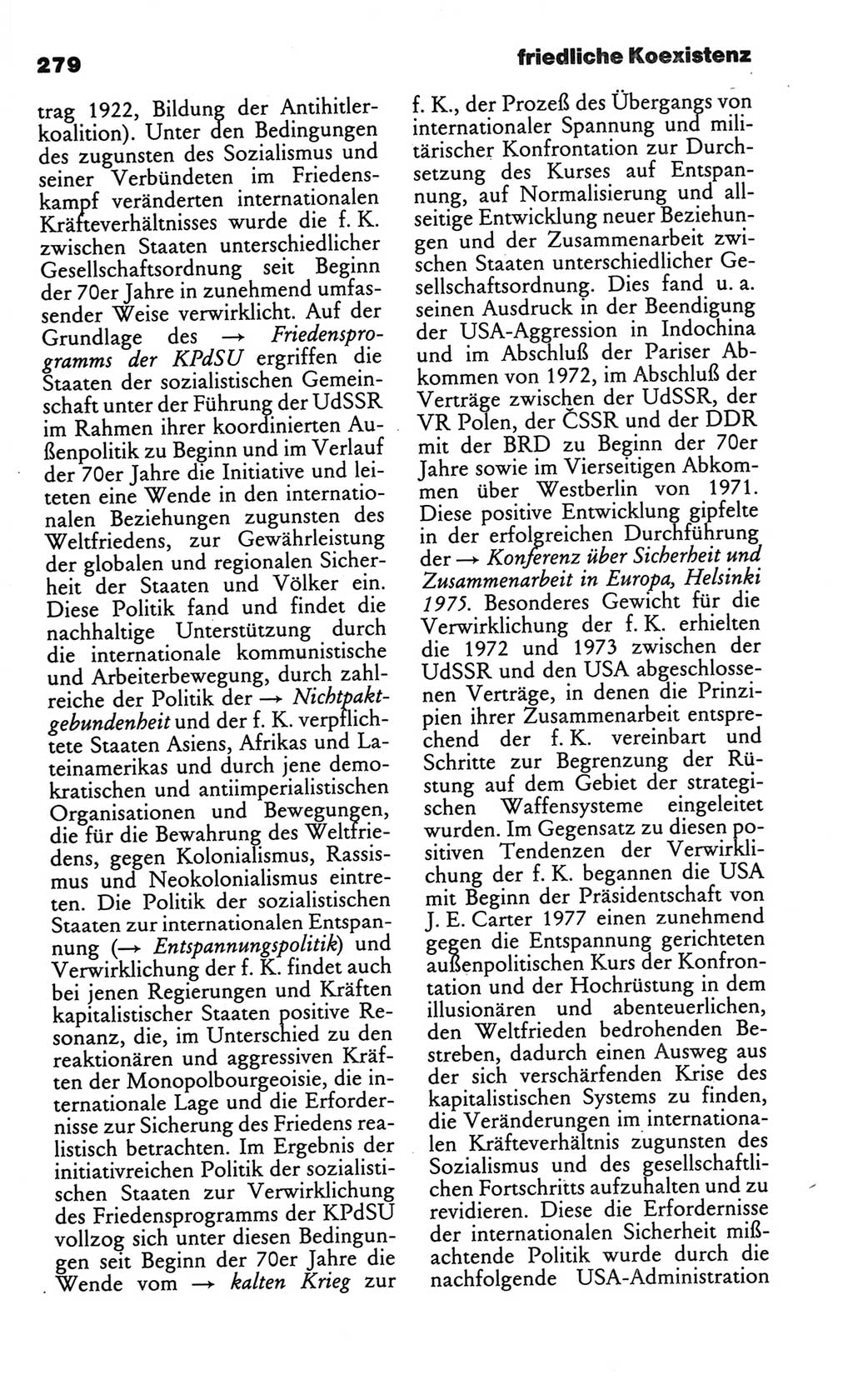 Kleines politisches Wörterbuch [Deutsche Demokratische Republik (DDR)] 1986, Seite 279 (Kl. pol. Wb. DDR 1986, S. 279)