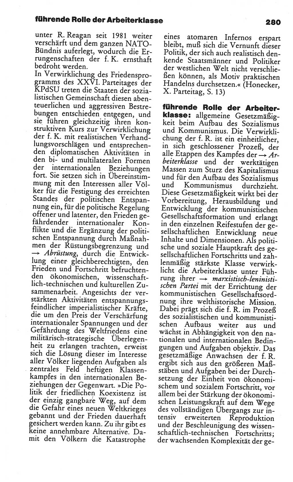 Kleines politisches Wörterbuch [Deutsche Demokratische Republik (DDR)] 1986, Seite 280 (Kl. pol. Wb. DDR 1986, S. 280)