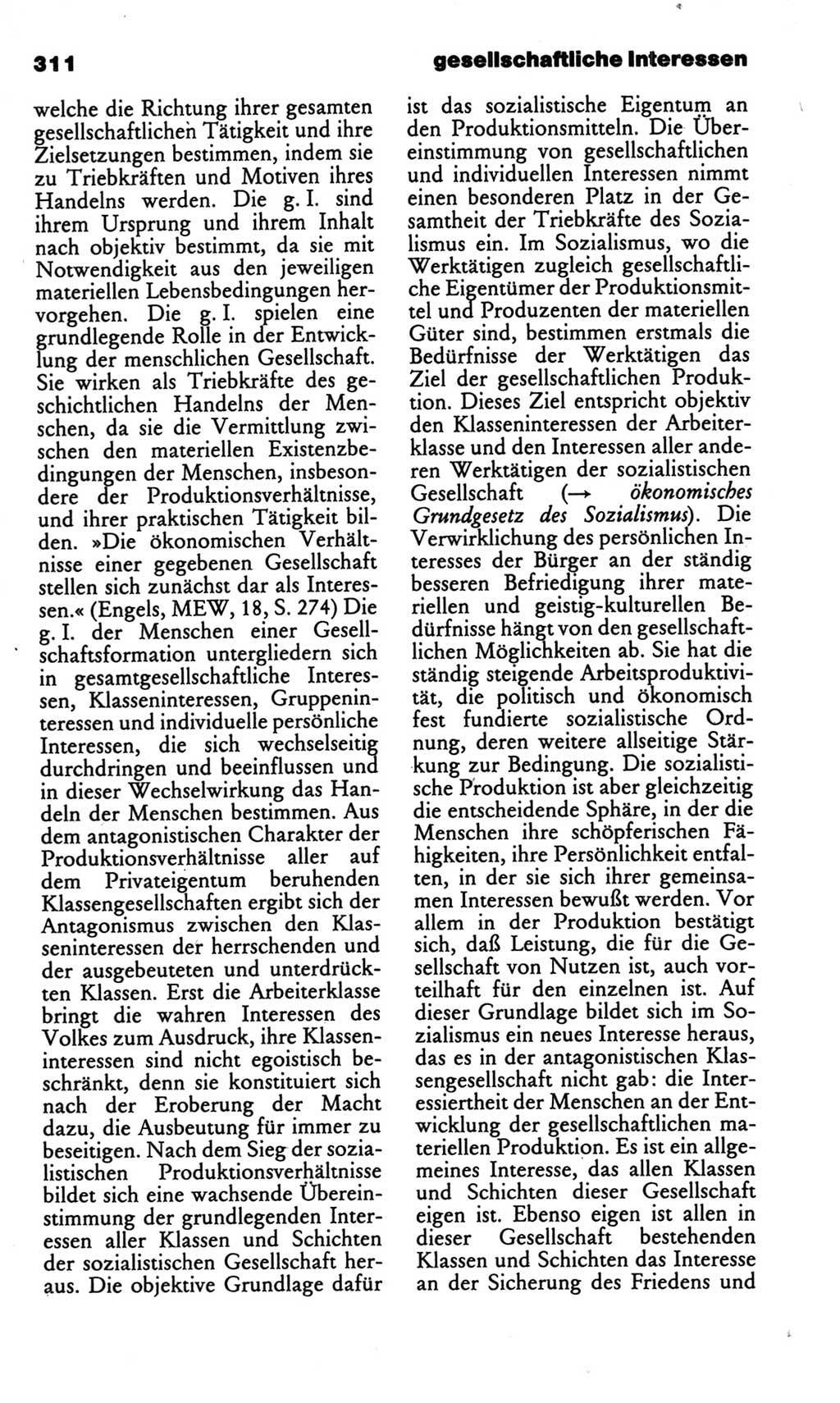 Kleines politisches Wörterbuch [Deutsche Demokratische Republik (DDR)] 1986, Seite 311 (Kl. pol. Wb. DDR 1986, S. 311)