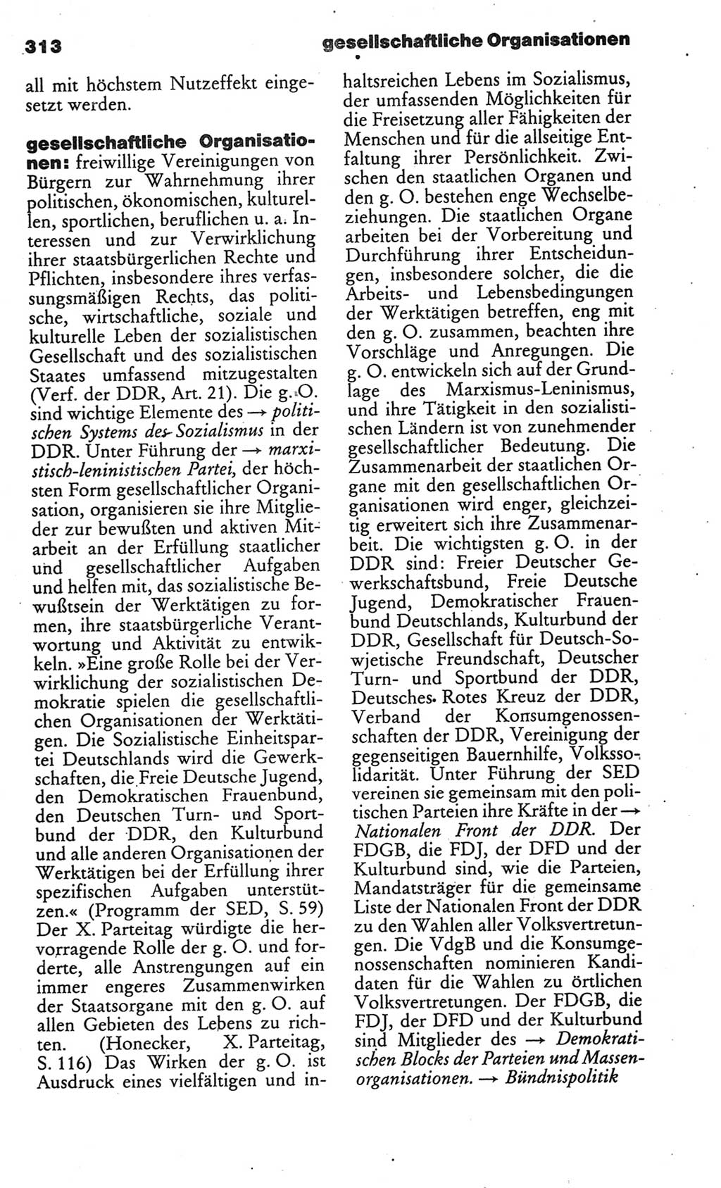 Kleines politisches Wörterbuch [Deutsche Demokratische Republik (DDR)] 1986, Seite 313 (Kl. pol. Wb. DDR 1986, S. 313)
