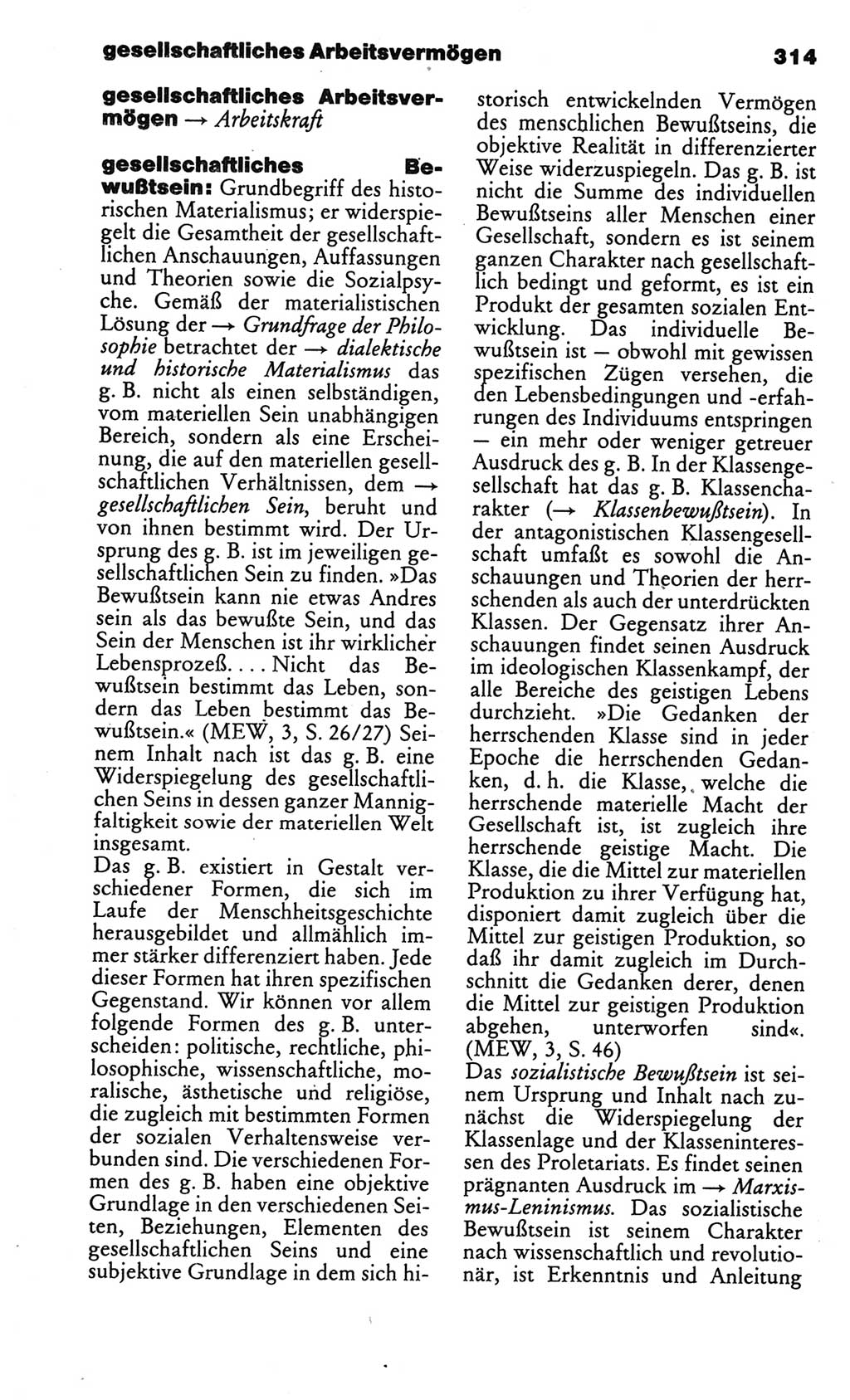 Kleines politisches Wörterbuch [Deutsche Demokratische Republik (DDR)] 1986, Seite 314 (Kl. pol. Wb. DDR 1986, S. 314)