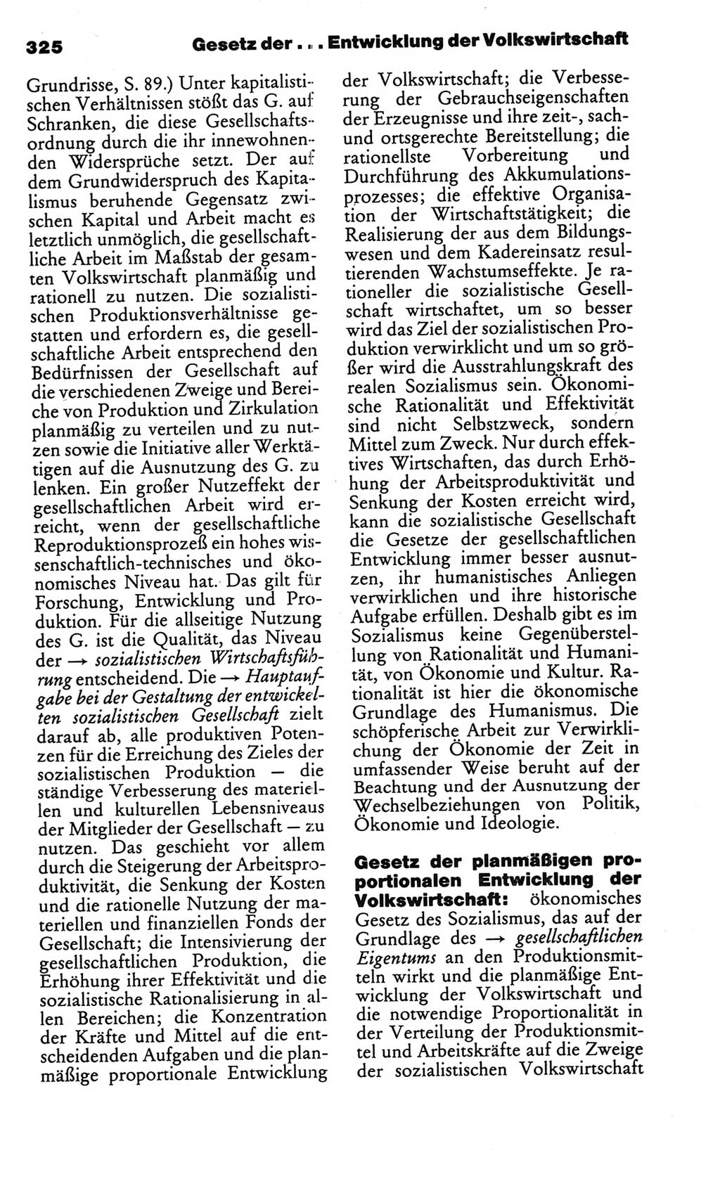 Kleines politisches Wörterbuch [Deutsche Demokratische Republik (DDR)] 1986, Seite 325 (Kl. pol. Wb. DDR 1986, S. 325)