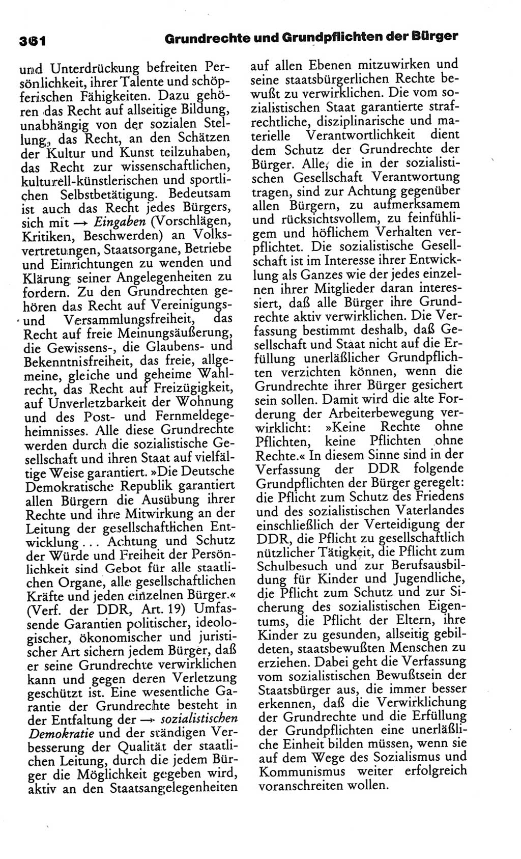 Kleines politisches Wörterbuch [Deutsche Demokratische Republik (DDR)] 1986, Seite 361 (Kl. pol. Wb. DDR 1986, S. 361)