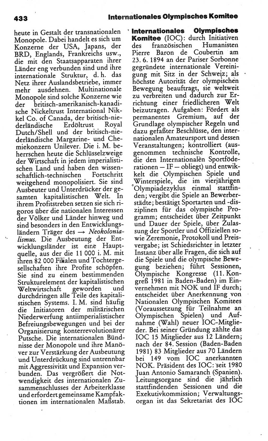 Kleines politisches Wörterbuch [Deutsche Demokratische Republik (DDR)] 1986, Seite 433 (Kl. pol. Wb. DDR 1986, S. 433)