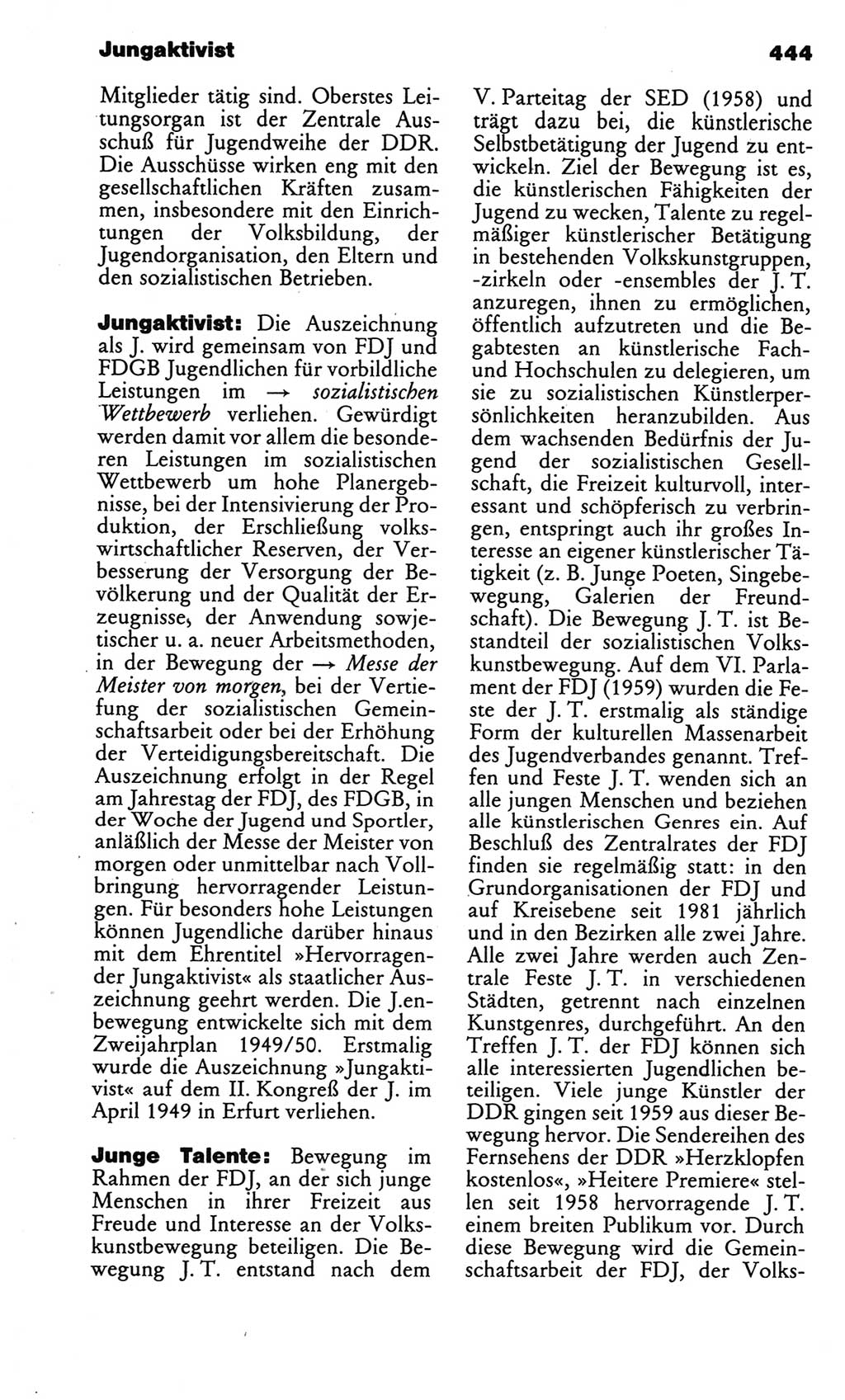 Kleines politisches Wörterbuch [Deutsche Demokratische Republik (DDR)] 1986, Seite 444 (Kl. pol. Wb. DDR 1986, S. 444)