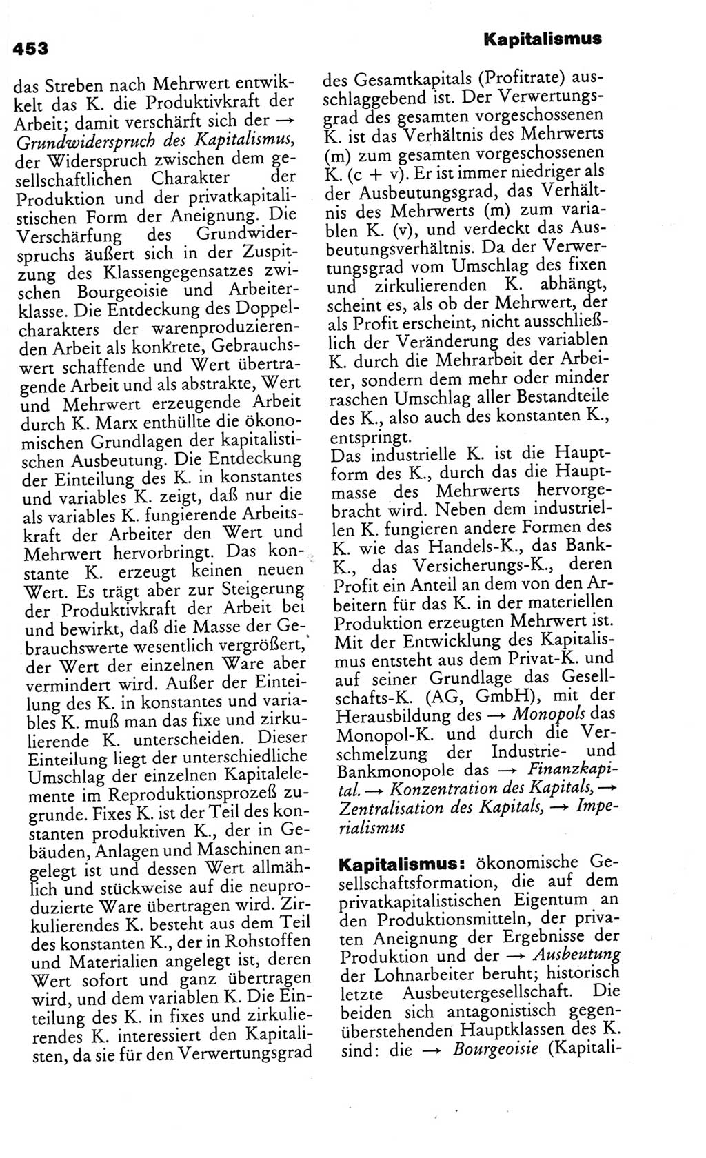 Kleines politisches Wörterbuch [Deutsche Demokratische Republik (DDR)] 1986, Seite 453 (Kl. pol. Wb. DDR 1986, S. 453)