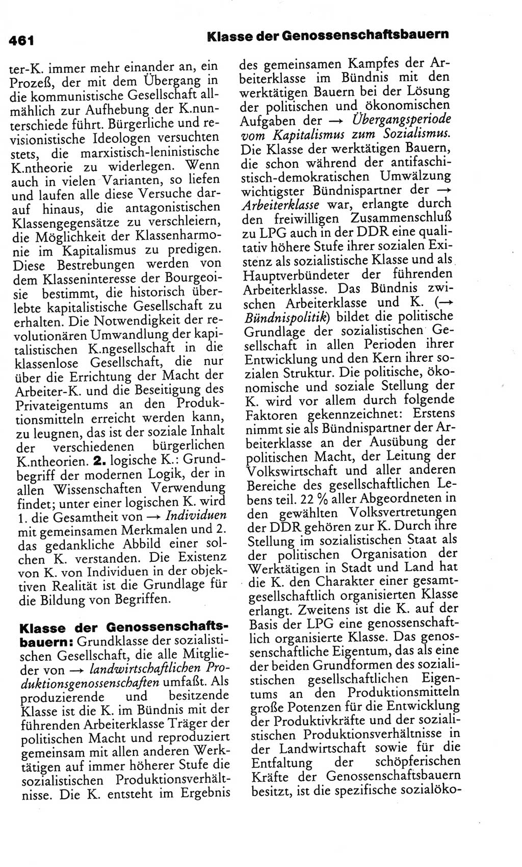 Kleines politisches Wörterbuch [Deutsche Demokratische Republik (DDR)] 1986, Seite 461 (Kl. pol. Wb. DDR 1986, S. 461)