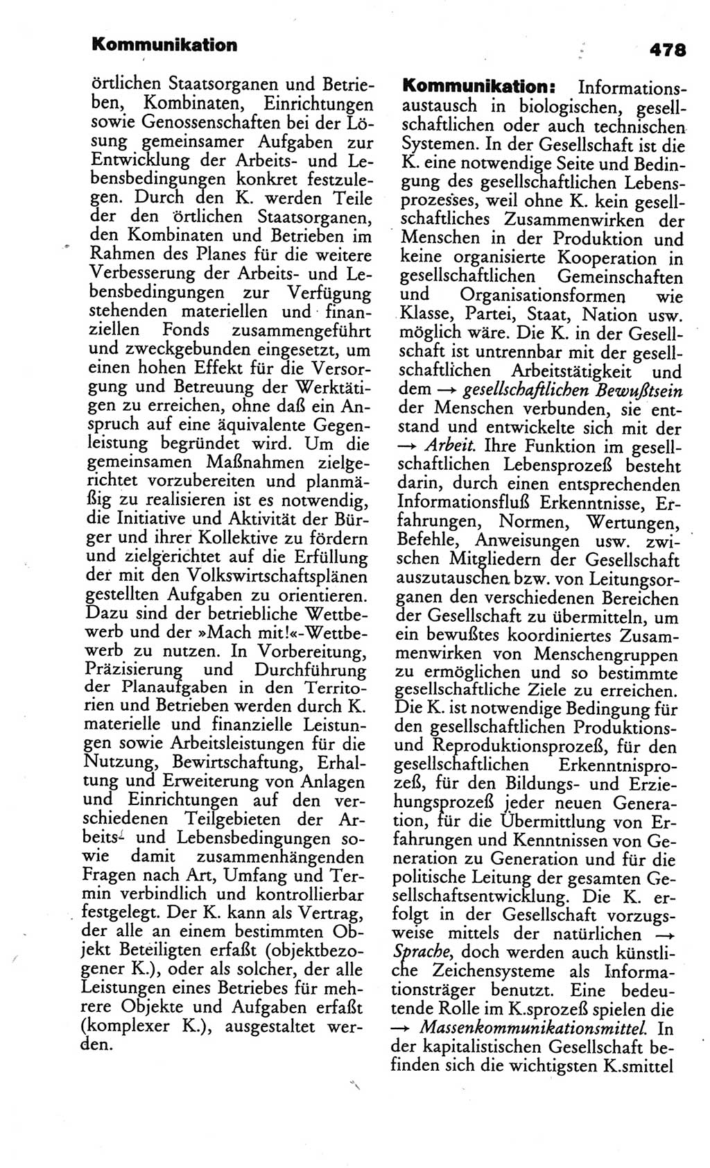 Kleines politisches Wörterbuch [Deutsche Demokratische Republik (DDR)] 1986, Seite 478 (Kl. pol. Wb. DDR 1986, S. 478)