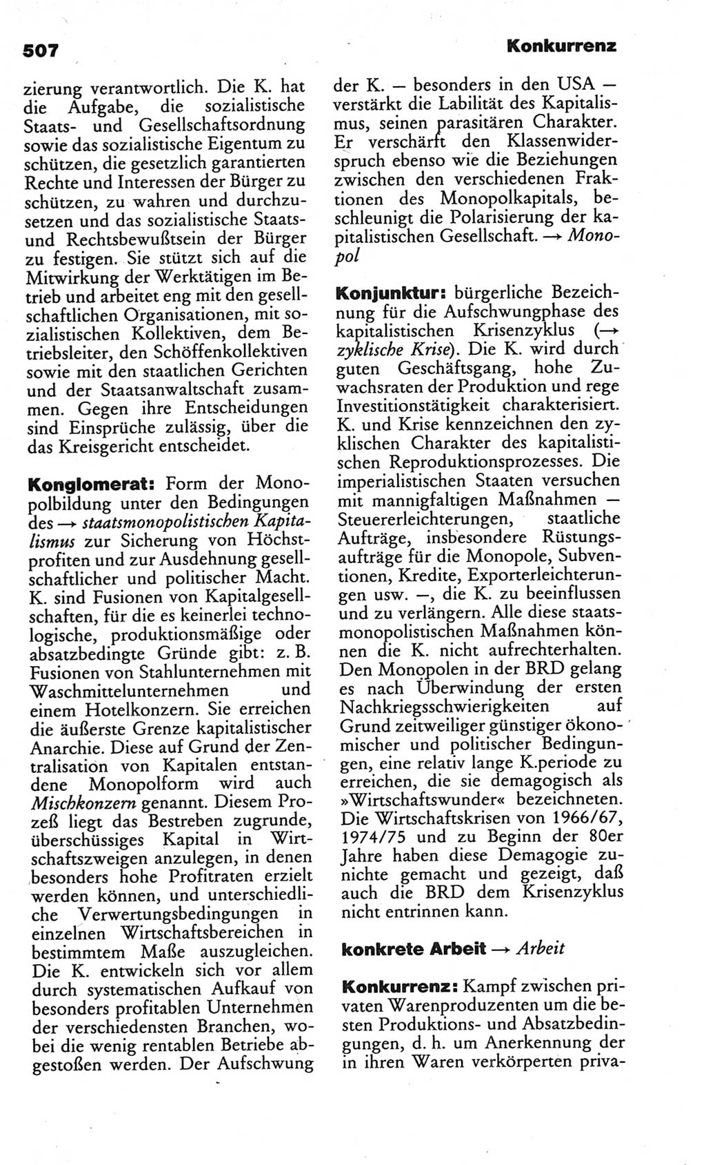 Kleines politisches Wörterbuch [Deutsche Demokratische Republik (DDR)] 1986, Seite 507 (Kl. pol. Wb. DDR 1986, S. 507)