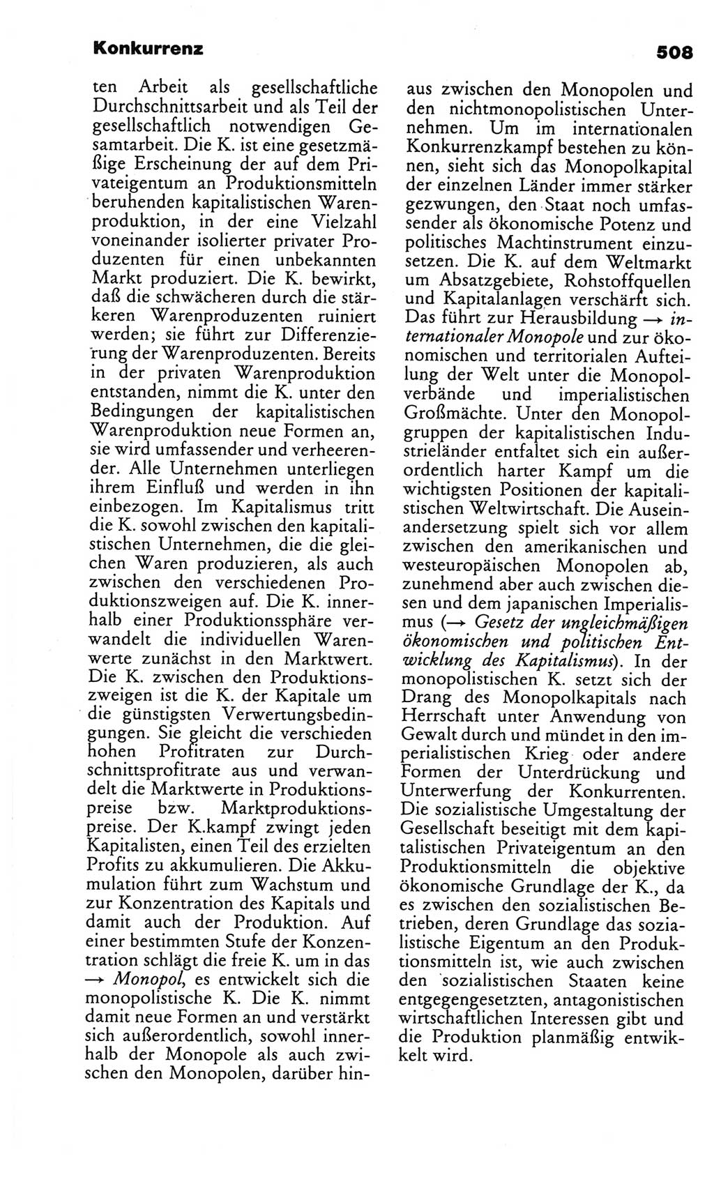 Kleines politisches Wörterbuch [Deutsche Demokratische Republik (DDR)] 1986, Seite 508 (Kl. pol. Wb. DDR 1986, S. 508)