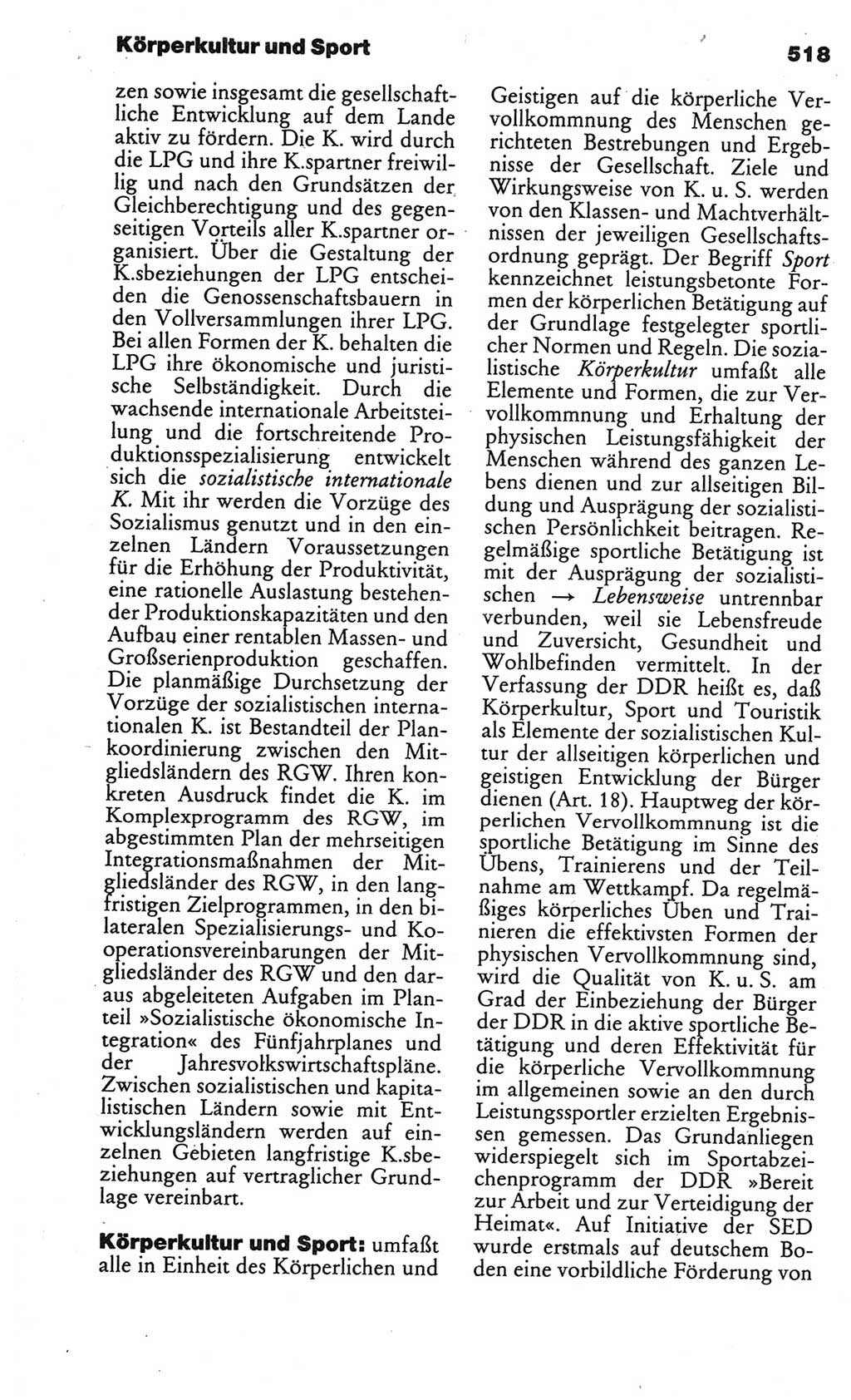 Kleines politisches Wörterbuch [Deutsche Demokratische Republik (DDR)] 1986, Seite 518 (Kl. pol. Wb. DDR 1986, S. 518)
