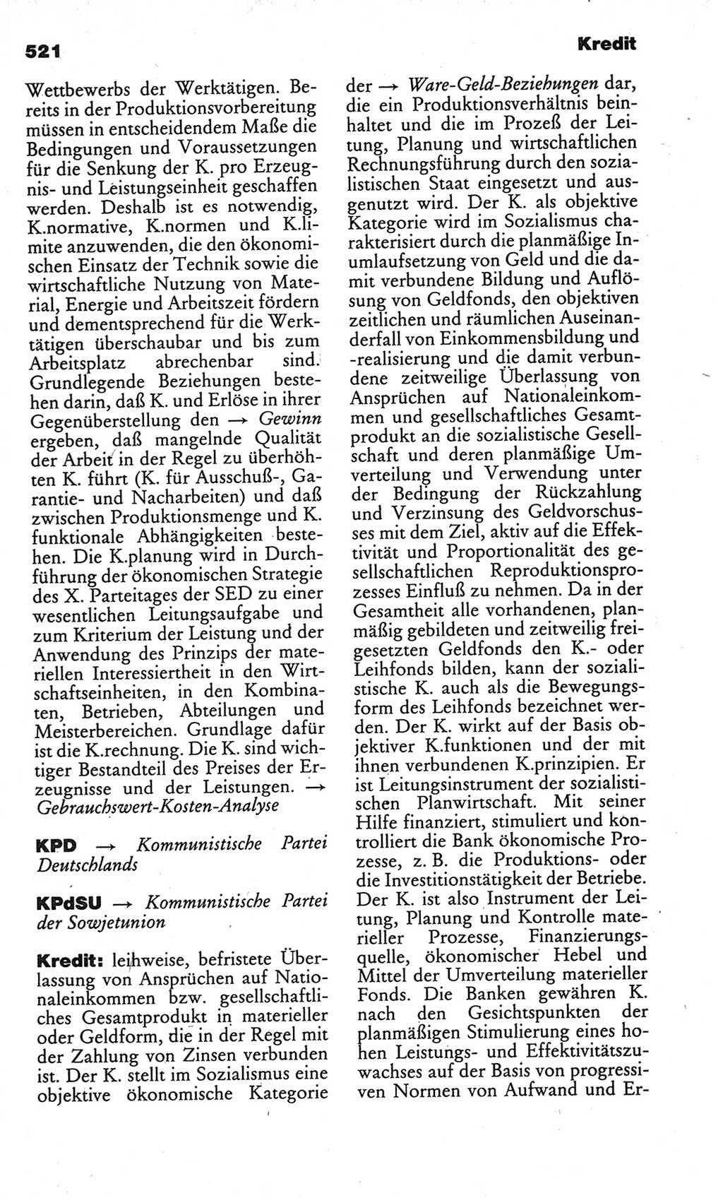 Kleines politisches Wörterbuch [Deutsche Demokratische Republik (DDR)] 1986, Seite 521 (Kl. pol. Wb. DDR 1986, S. 521)