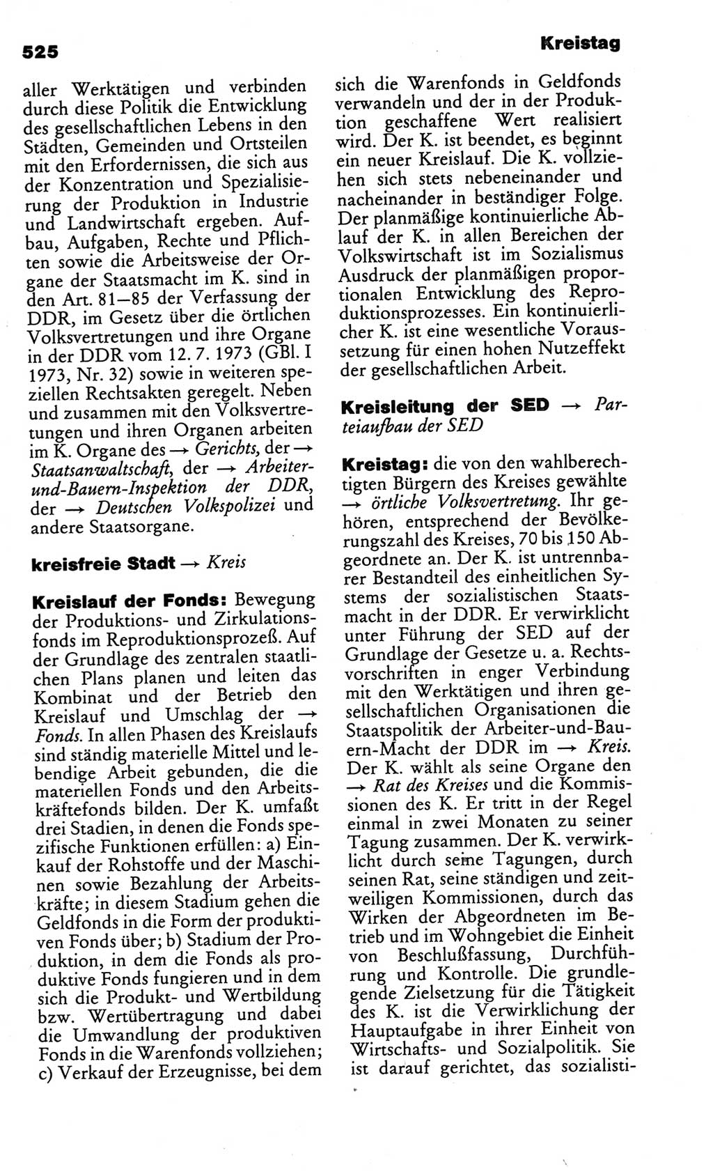 Kleines politisches Wörterbuch [Deutsche Demokratische Republik (DDR)] 1986, Seite 525 (Kl. pol. Wb. DDR 1986, S. 525)