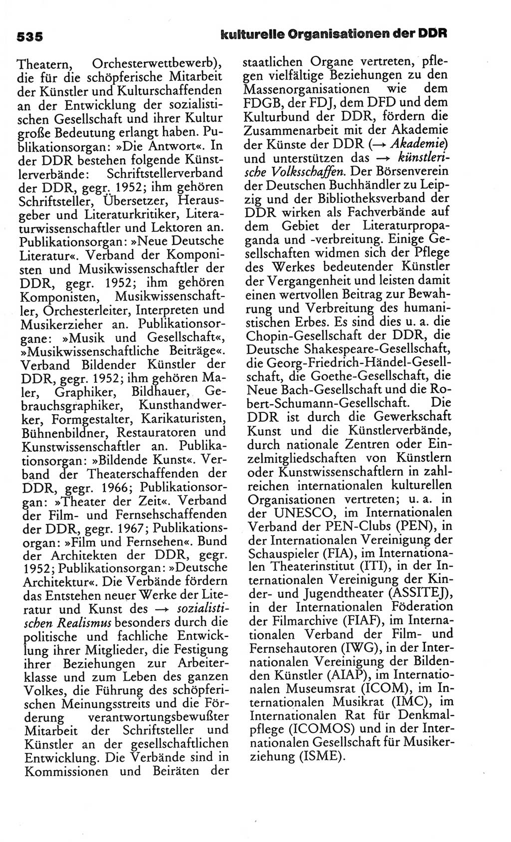 Kleines politisches Wörterbuch [Deutsche Demokratische Republik (DDR)] 1986, Seite 535 (Kl. pol. Wb. DDR 1986, S. 535)