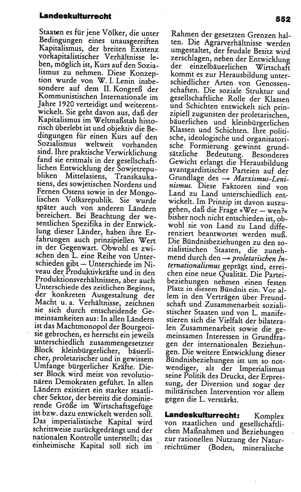Kleines politisches Wörterbuch [Deutsche Demokratische Republik (DDR)] 1986, Seite 552 (Kl. pol. Wb. DDR 1986, S. 552)