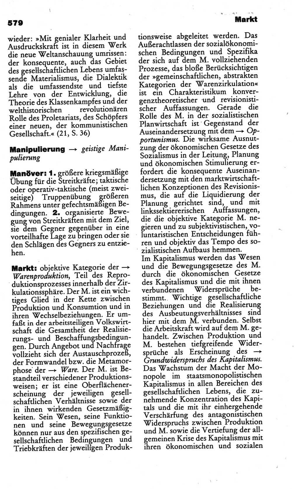Kleines politisches Wörterbuch [Deutsche Demokratische Republik (DDR)] 1986, Seite 579 (Kl. pol. Wb. DDR 1986, S. 579)