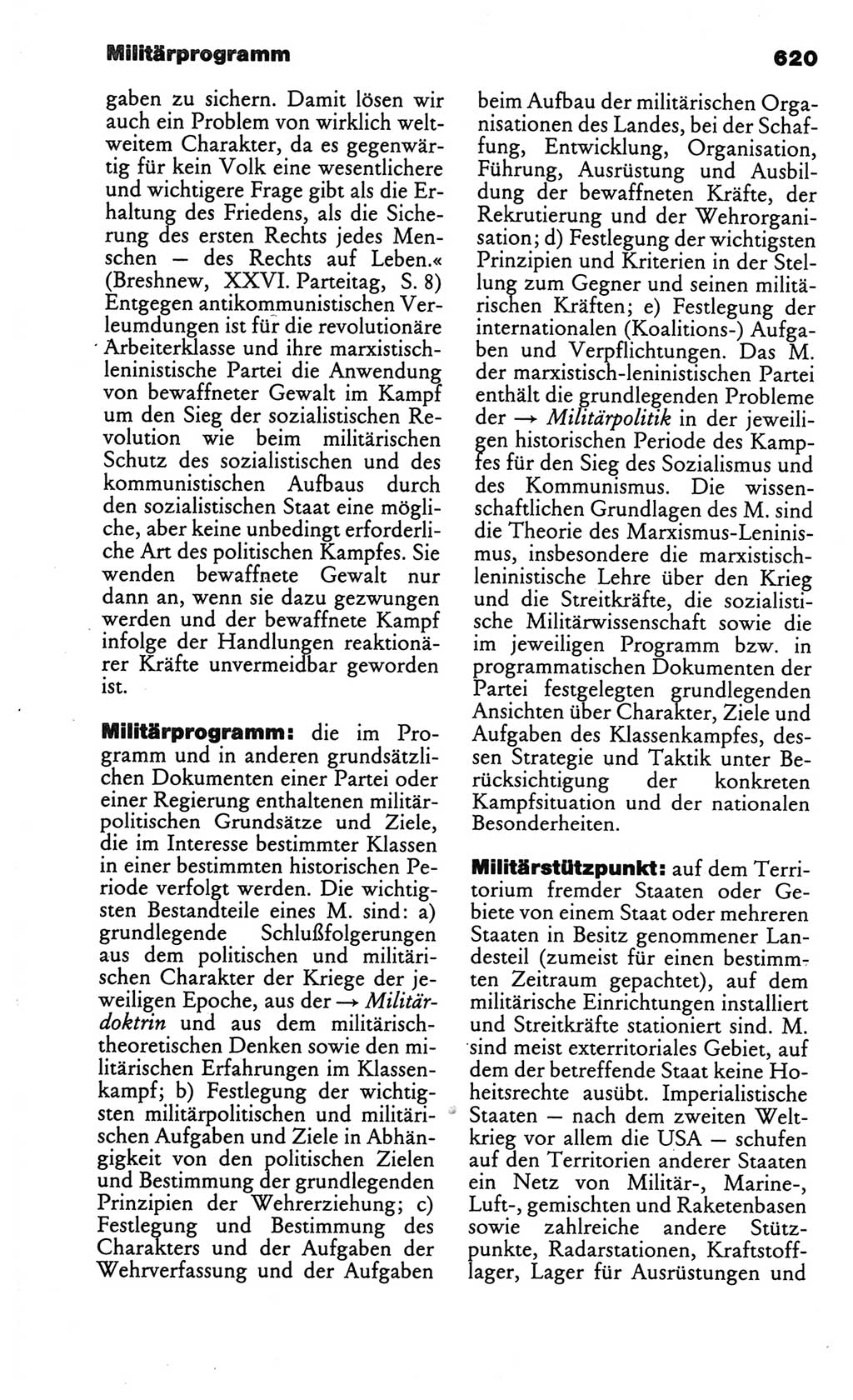 Kleines politisches Wörterbuch [Deutsche Demokratische Republik (DDR)] 1986, Seite 620 (Kl. pol. Wb. DDR 1986, S. 620)
