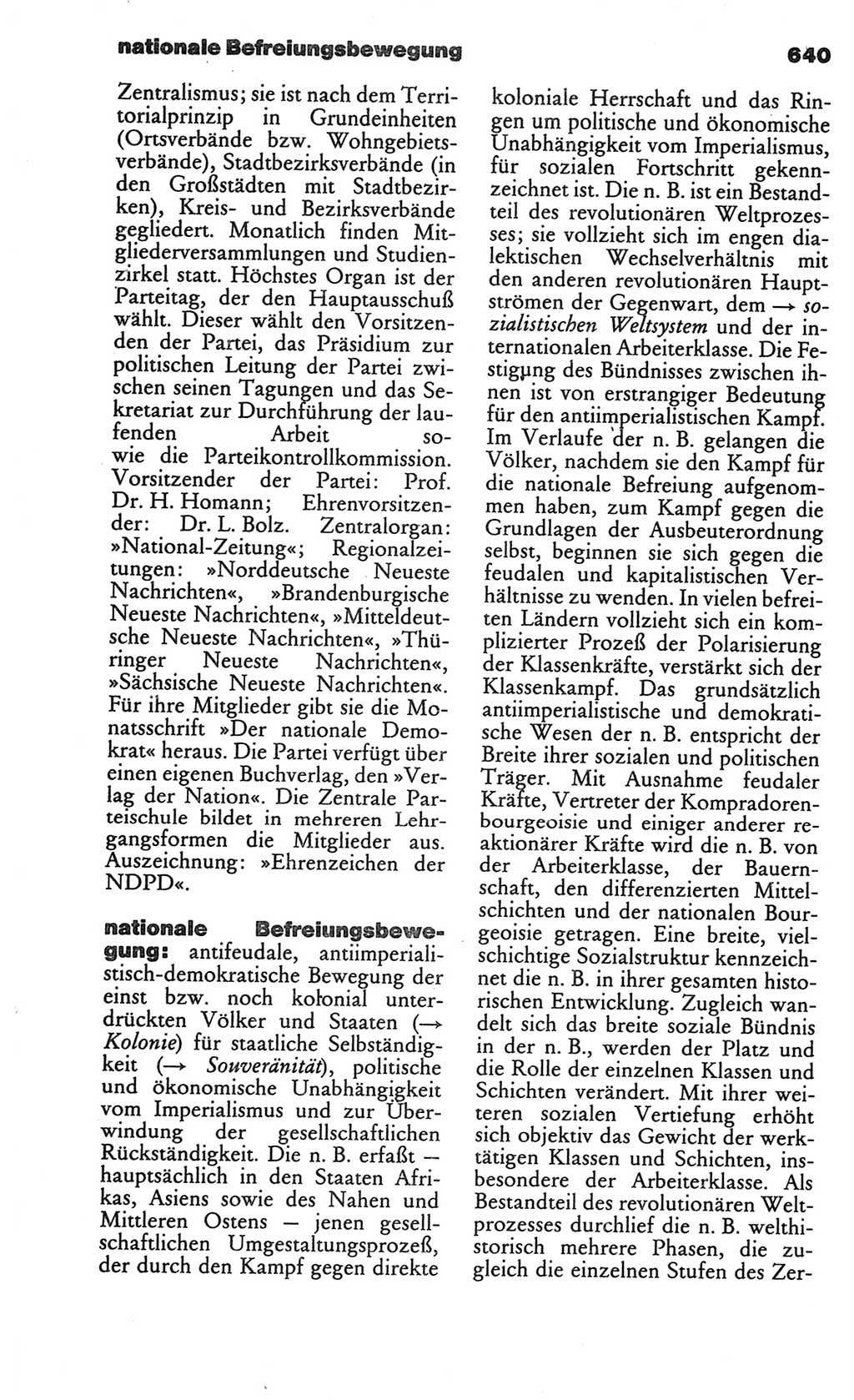 Kleines politisches Wörterbuch [Deutsche Demokratische Republik (DDR)] 1986, Seite 640 (Kl. pol. Wb. DDR 1986, S. 640)