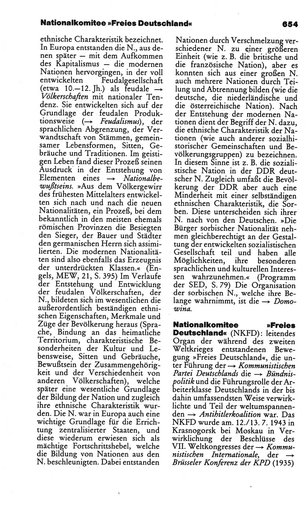 Kleines politisches Wörterbuch [Deutsche Demokratische Republik (DDR)] 1986, Seite 654 (Kl. pol. Wb. DDR 1986, S. 654)