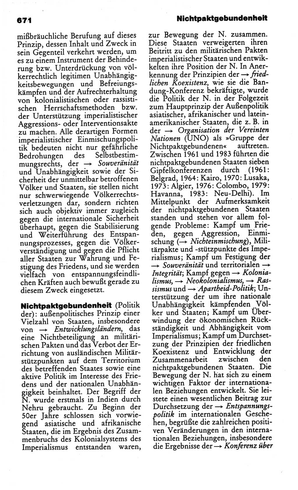 Kleines politisches Wörterbuch [Deutsche Demokratische Republik (DDR)] 1986, Seite 671 (Kl. pol. Wb. DDR 1986, S. 671)