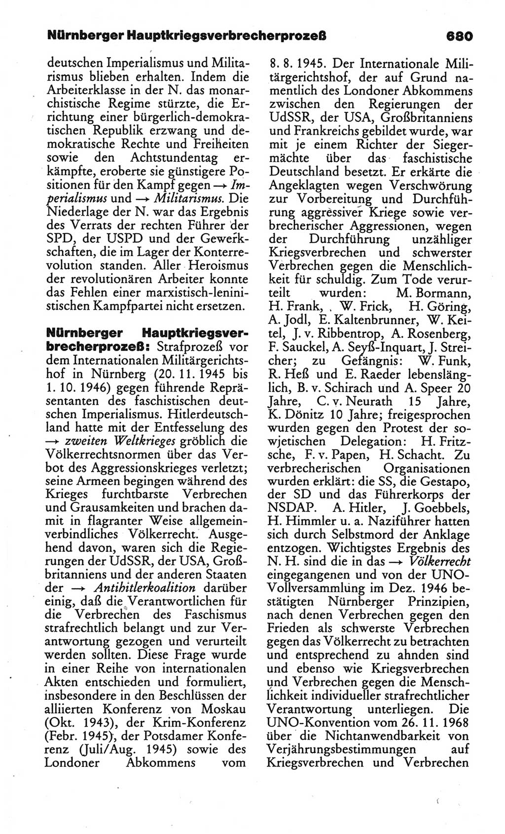 Kleines politisches Wörterbuch [Deutsche Demokratische Republik (DDR)] 1986, Seite 680 (Kl. pol. Wb. DDR 1986, S. 680)