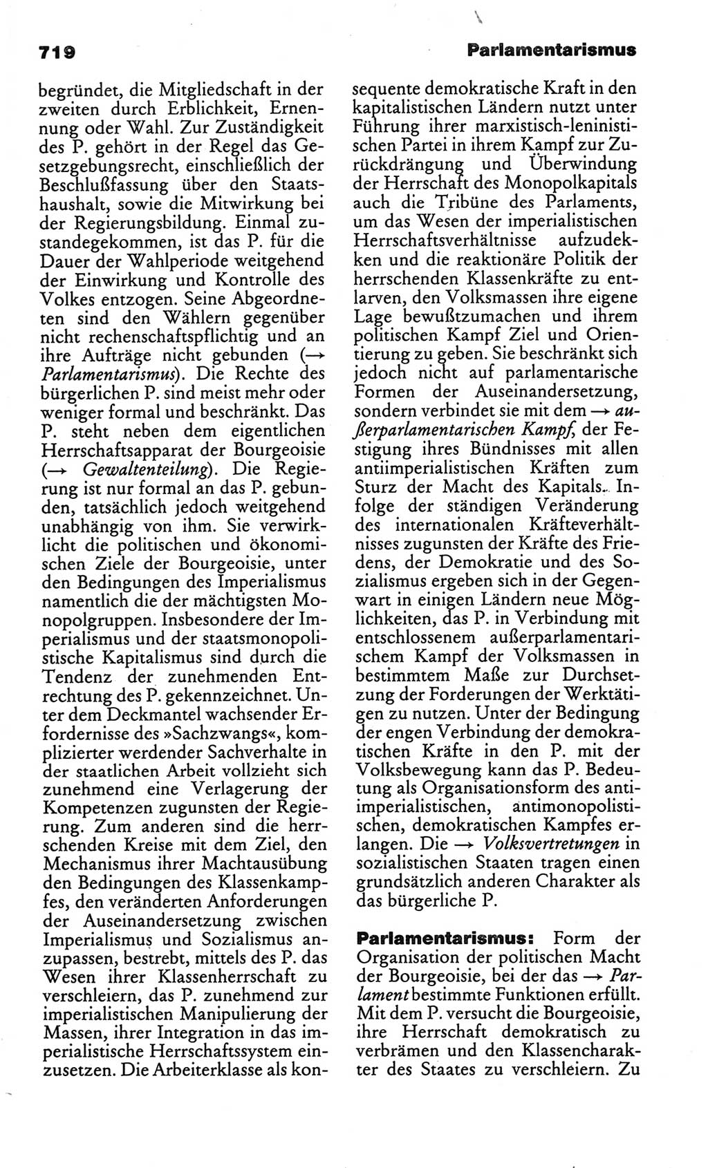 Kleines politisches Wörterbuch [Deutsche Demokratische Republik (DDR)] 1986, Seite 719 (Kl. pol. Wb. DDR 1986, S. 719)