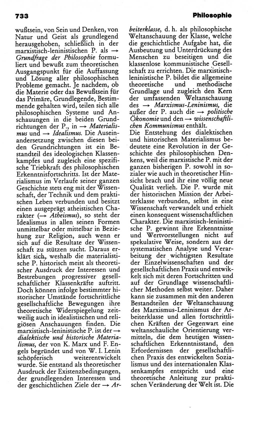 Kleines politisches Wörterbuch [Deutsche Demokratische Republik (DDR)] 1986, Seite 733 (Kl. pol. Wb. DDR 1986, S. 733)