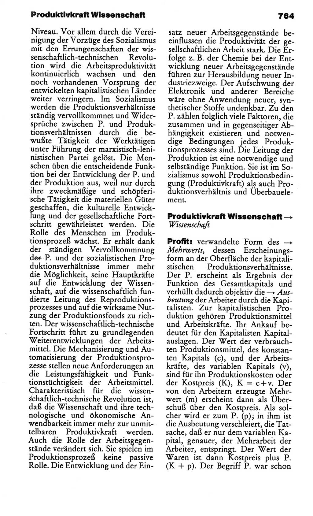 Kleines politisches Wörterbuch [Deutsche Demokratische Republik (DDR)] 1986, Seite 764 (Kl. pol. Wb. DDR 1986, S. 764)