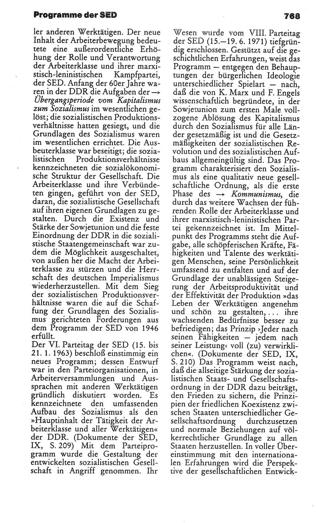 Kleines politisches Wörterbuch [Deutsche Demokratische Republik (DDR)] 1986, Seite 768 (Kl. pol. Wb. DDR 1986, S. 768)