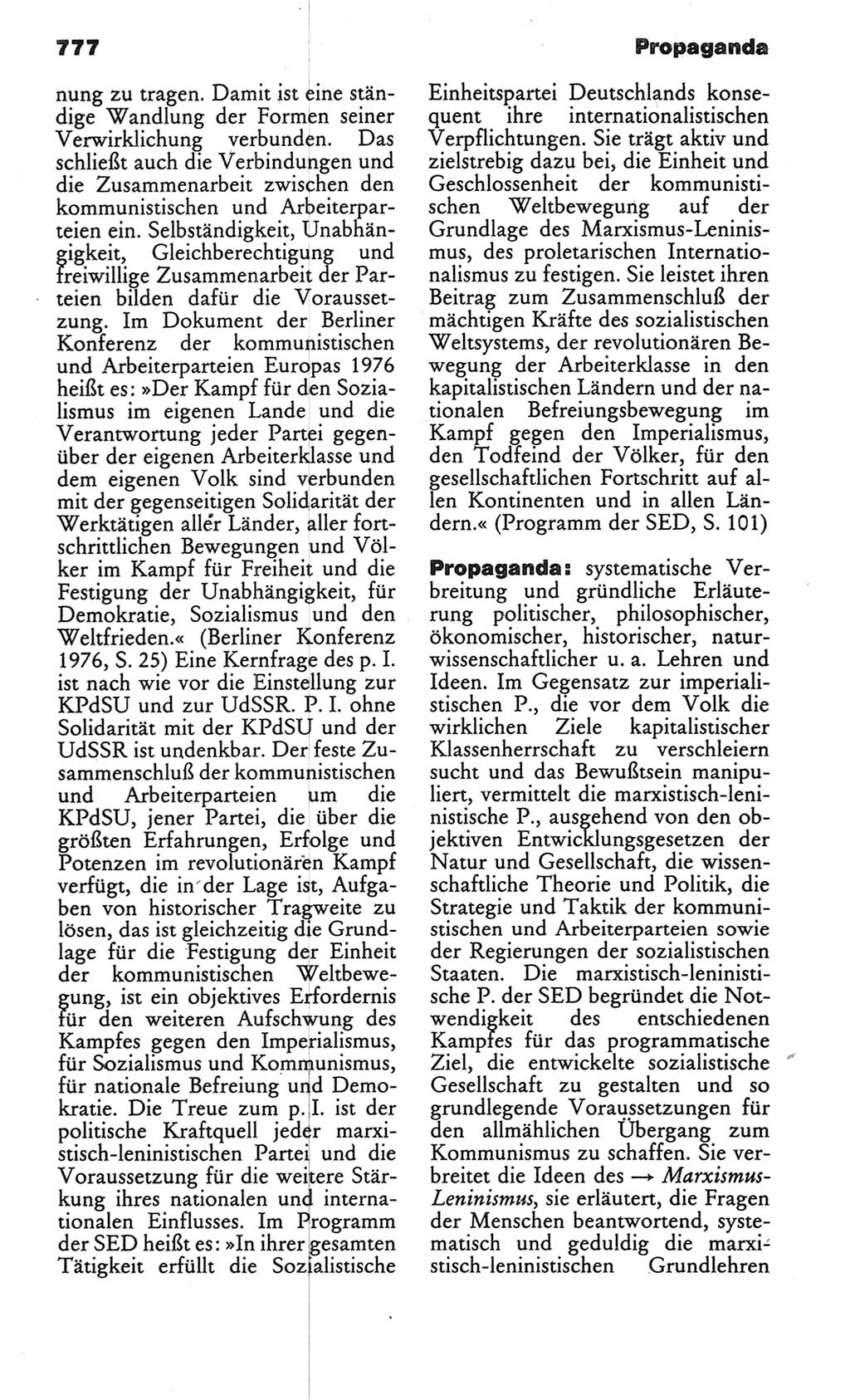 Kleines politisches Wörterbuch [Deutsche Demokratische Republik (DDR)] 1986, Seite 777 (Kl. pol. Wb. DDR 1986, S. 777)