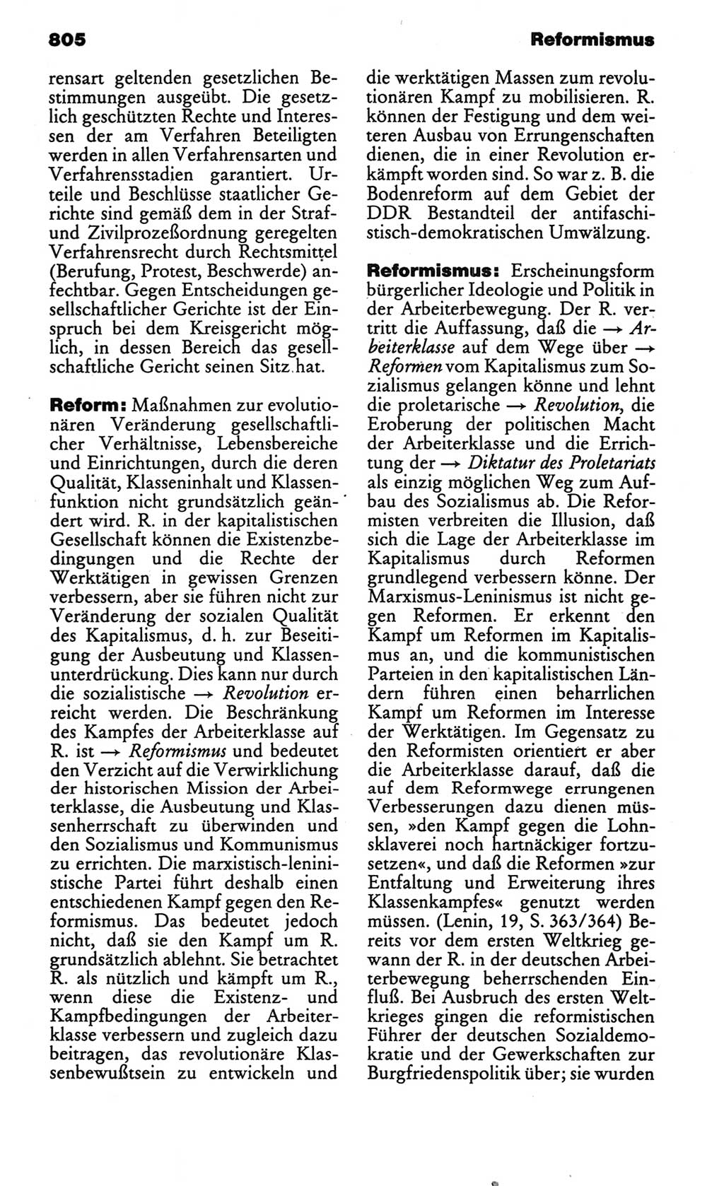 Kleines politisches Wörterbuch [Deutsche Demokratische Republik (DDR)] 1986, Seite 805 (Kl. pol. Wb. DDR 1986, S. 805)