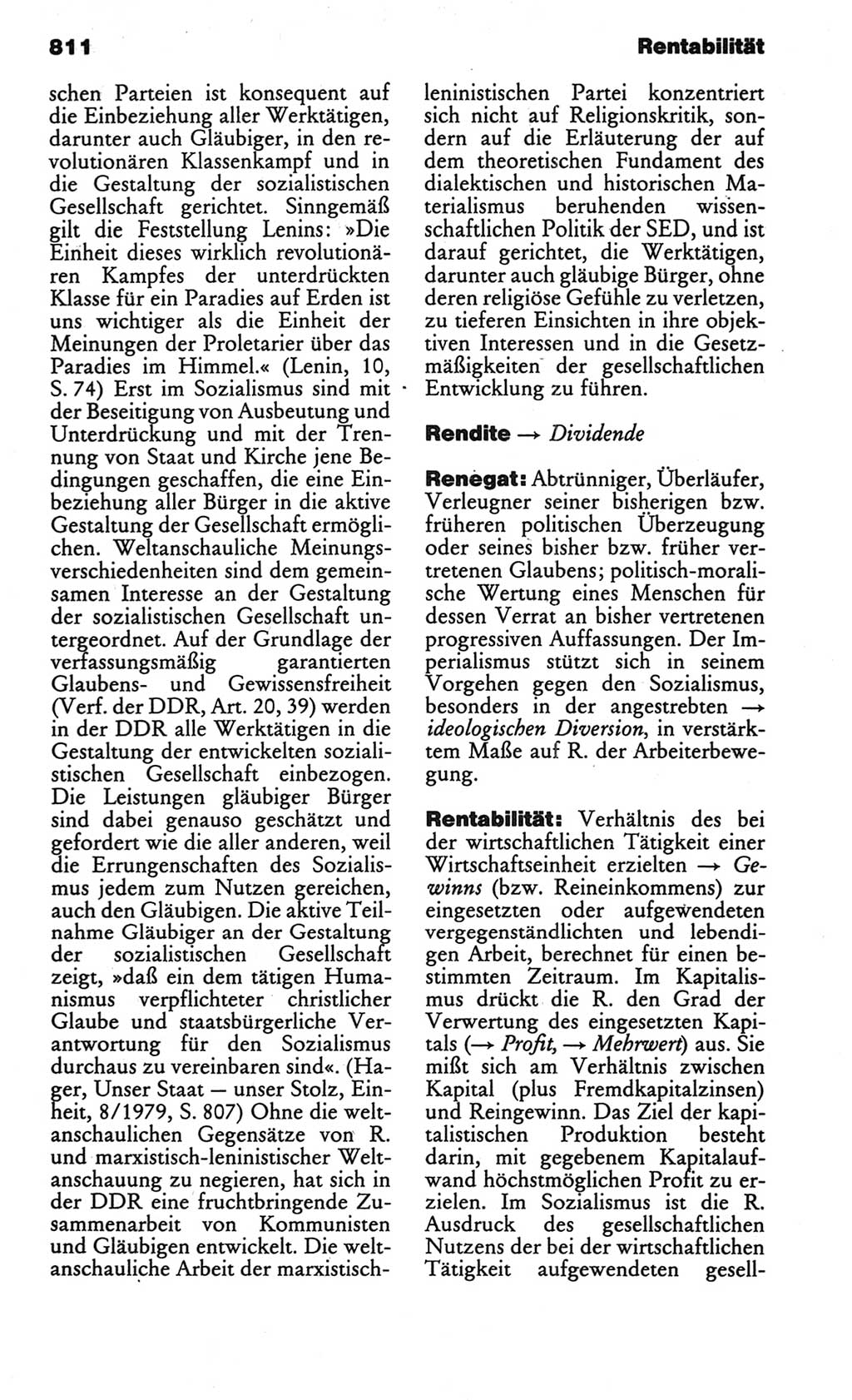 Kleines politisches Wörterbuch [Deutsche Demokratische Republik (DDR)] 1986, Seite 811 (Kl. pol. Wb. DDR 1986, S. 811)