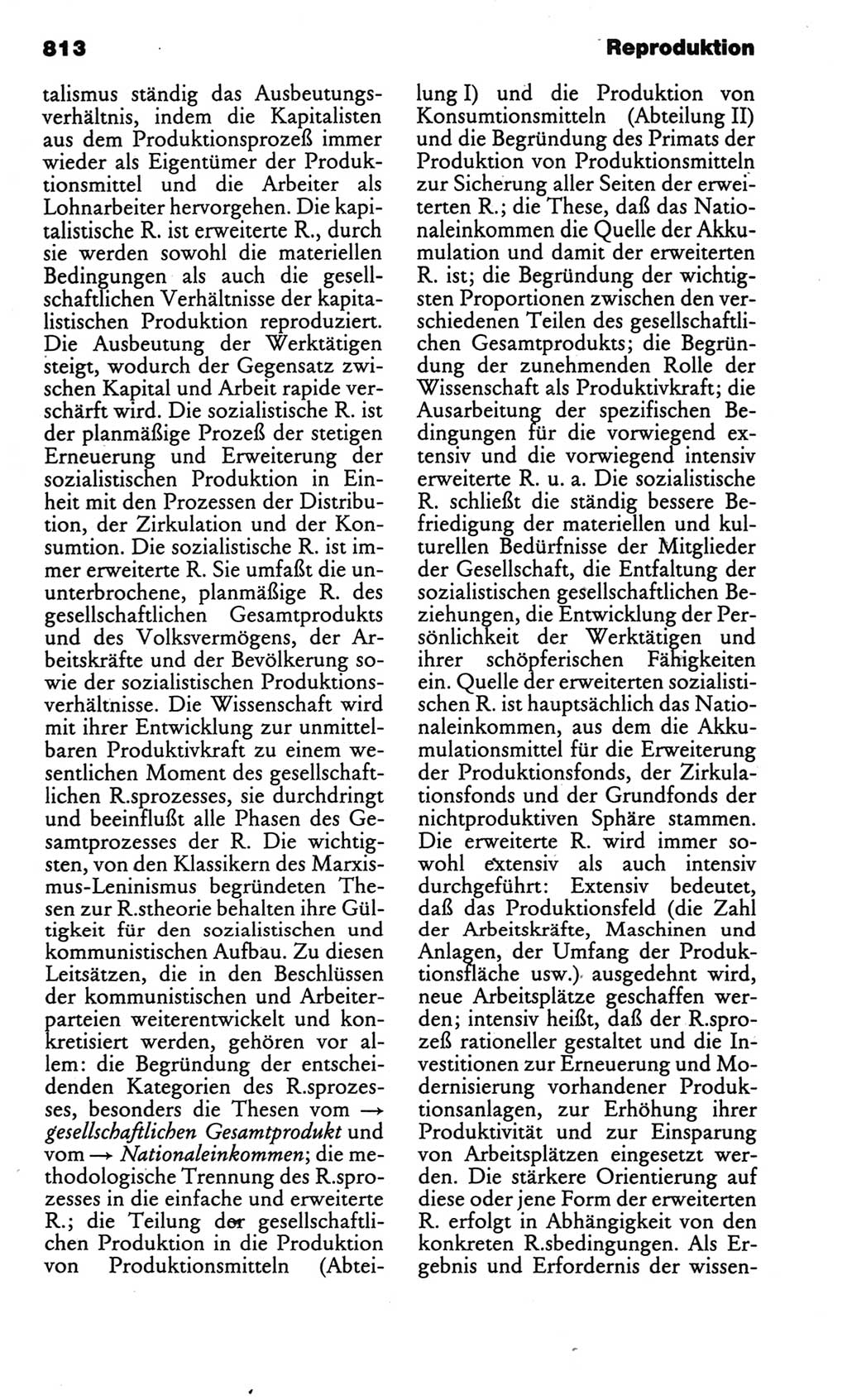 Kleines politisches Wörterbuch [Deutsche Demokratische Republik (DDR)] 1986, Seite 813 (Kl. pol. Wb. DDR 1986, S. 813)