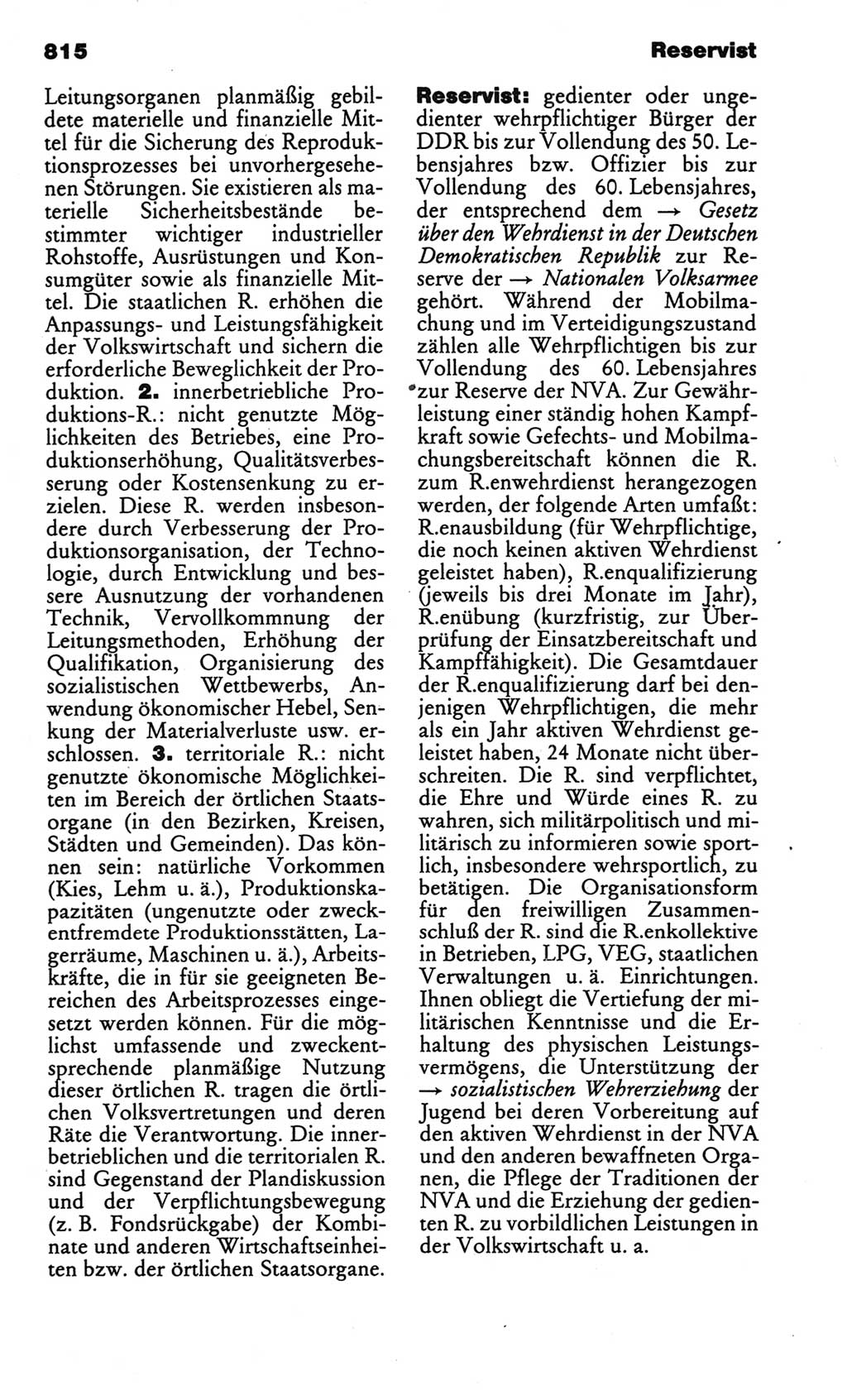 Kleines politisches Wörterbuch [Deutsche Demokratische Republik (DDR)] 1986, Seite 815 (Kl. pol. Wb. DDR 1986, S. 815)