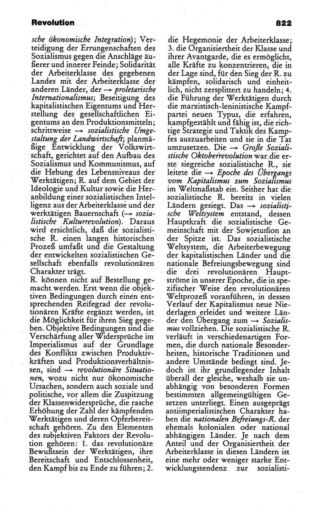 Kleines politisches Wörterbuch [Deutsche Demokratische Republik (DDR)] 1986, Seite 822 (Kl. pol. Wb. DDR 1986, S. 822)