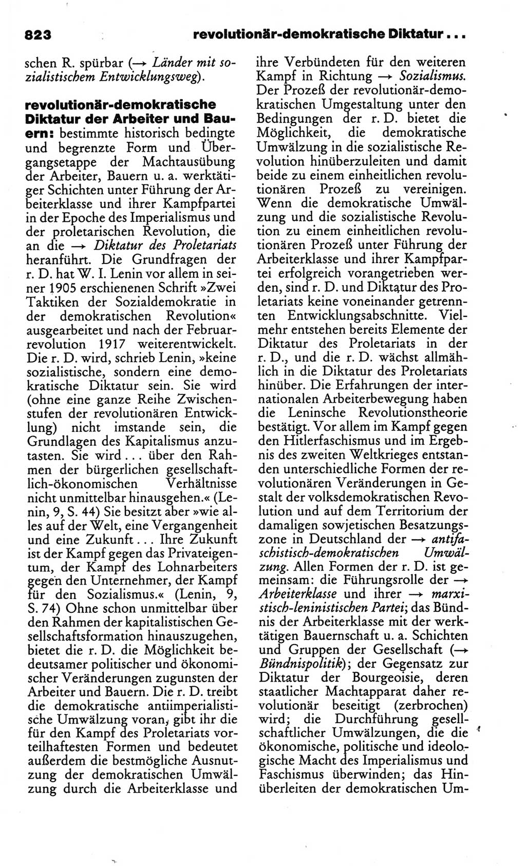 Kleines politisches Wörterbuch [Deutsche Demokratische Republik (DDR)] 1986, Seite 823 (Kl. pol. Wb. DDR 1986, S. 823)