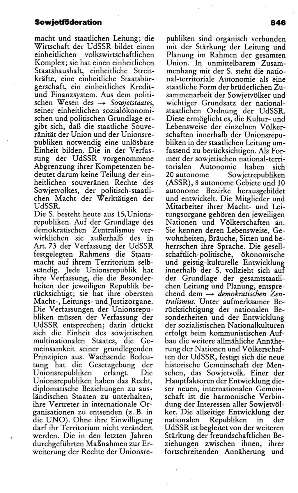 Kleines politisches Wörterbuch [Deutsche Demokratische Republik (DDR)] 1986, Seite 846 (Kl. pol. Wb. DDR 1986, S. 846)