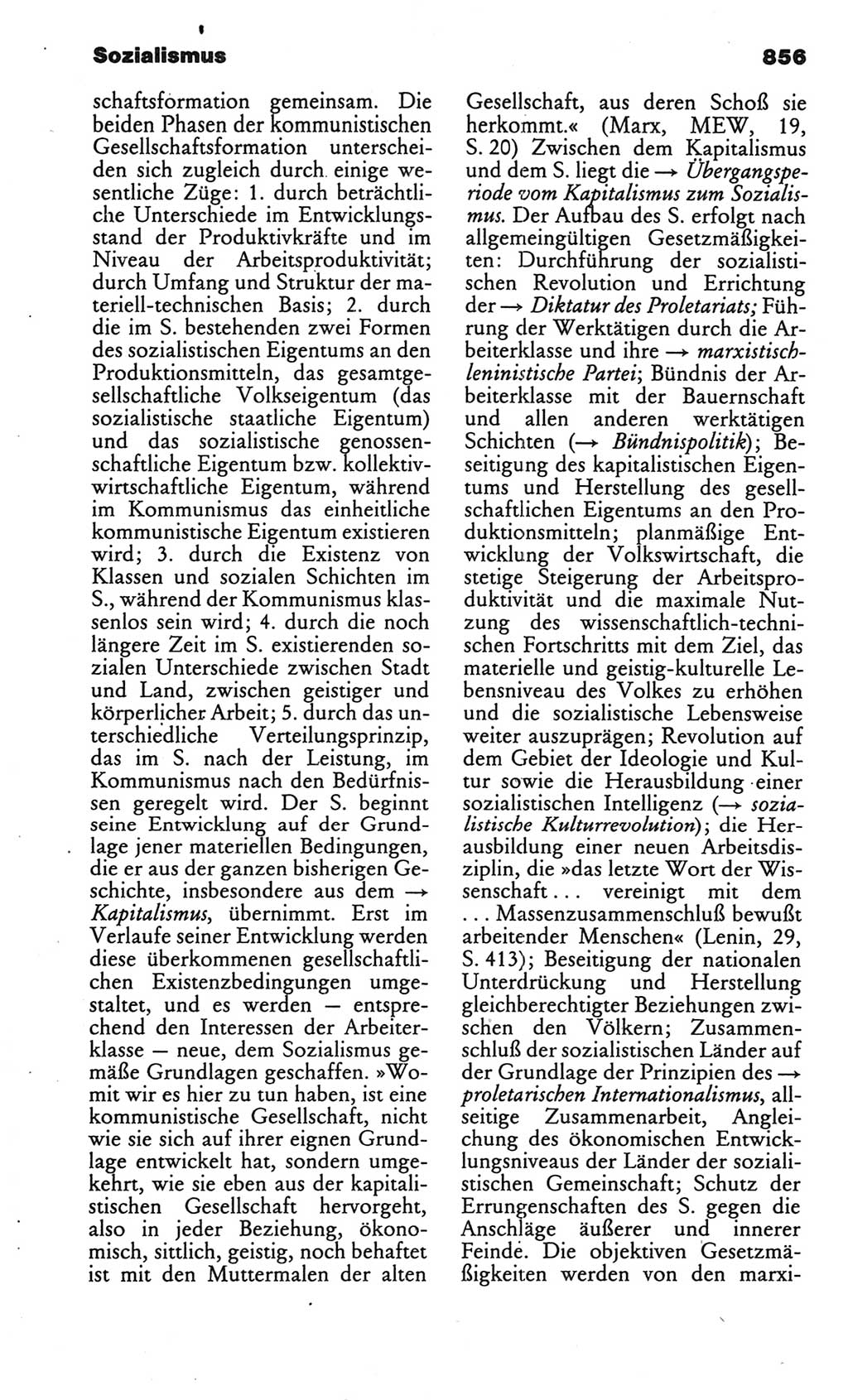 Kleines politisches Wörterbuch [Deutsche Demokratische Republik (DDR)] 1986, Seite 856 (Kl. pol. Wb. DDR 1986, S. 856)