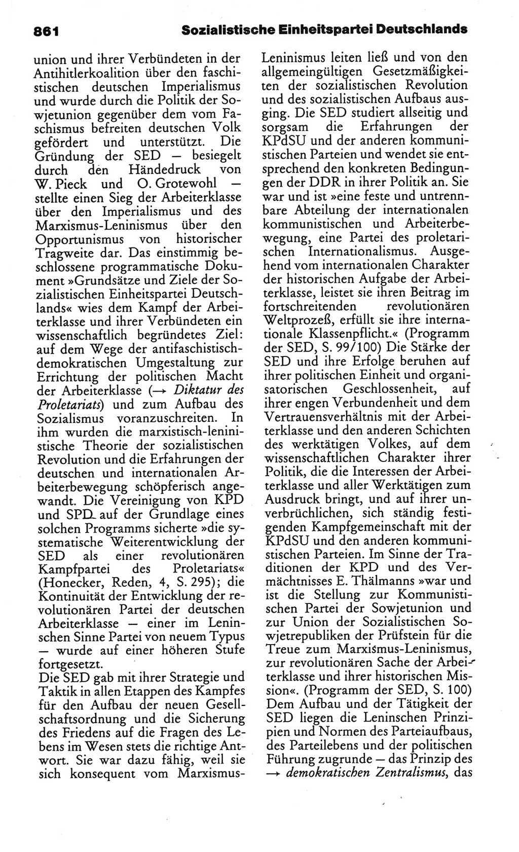 Kleines politisches Wörterbuch [Deutsche Demokratische Republik (DDR)] 1986, Seite 861 (Kl. pol. Wb. DDR 1986, S. 861)