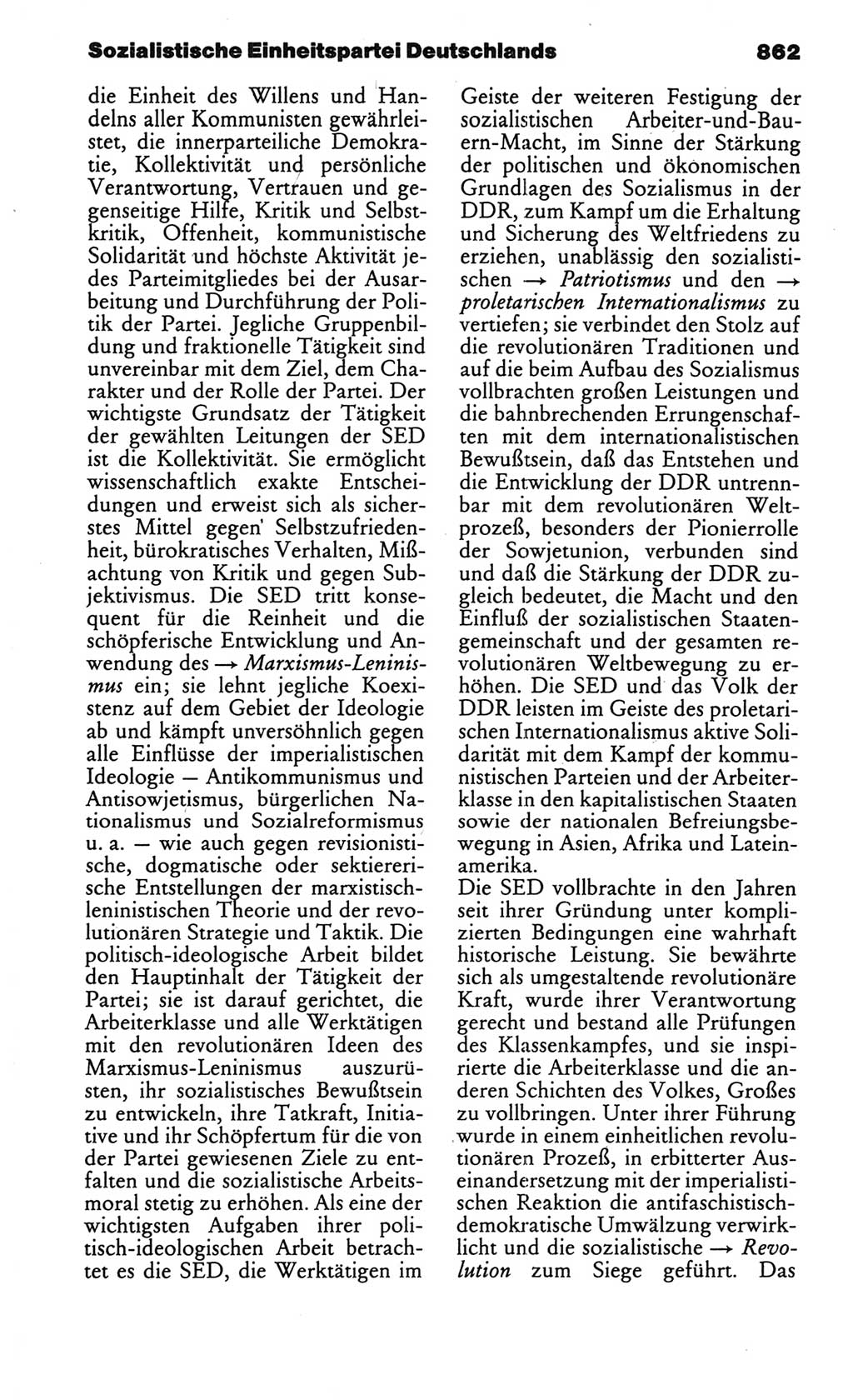 Kleines politisches Wörterbuch [Deutsche Demokratische Republik (DDR)] 1986, Seite 862 (Kl. pol. Wb. DDR 1986, S. 862)