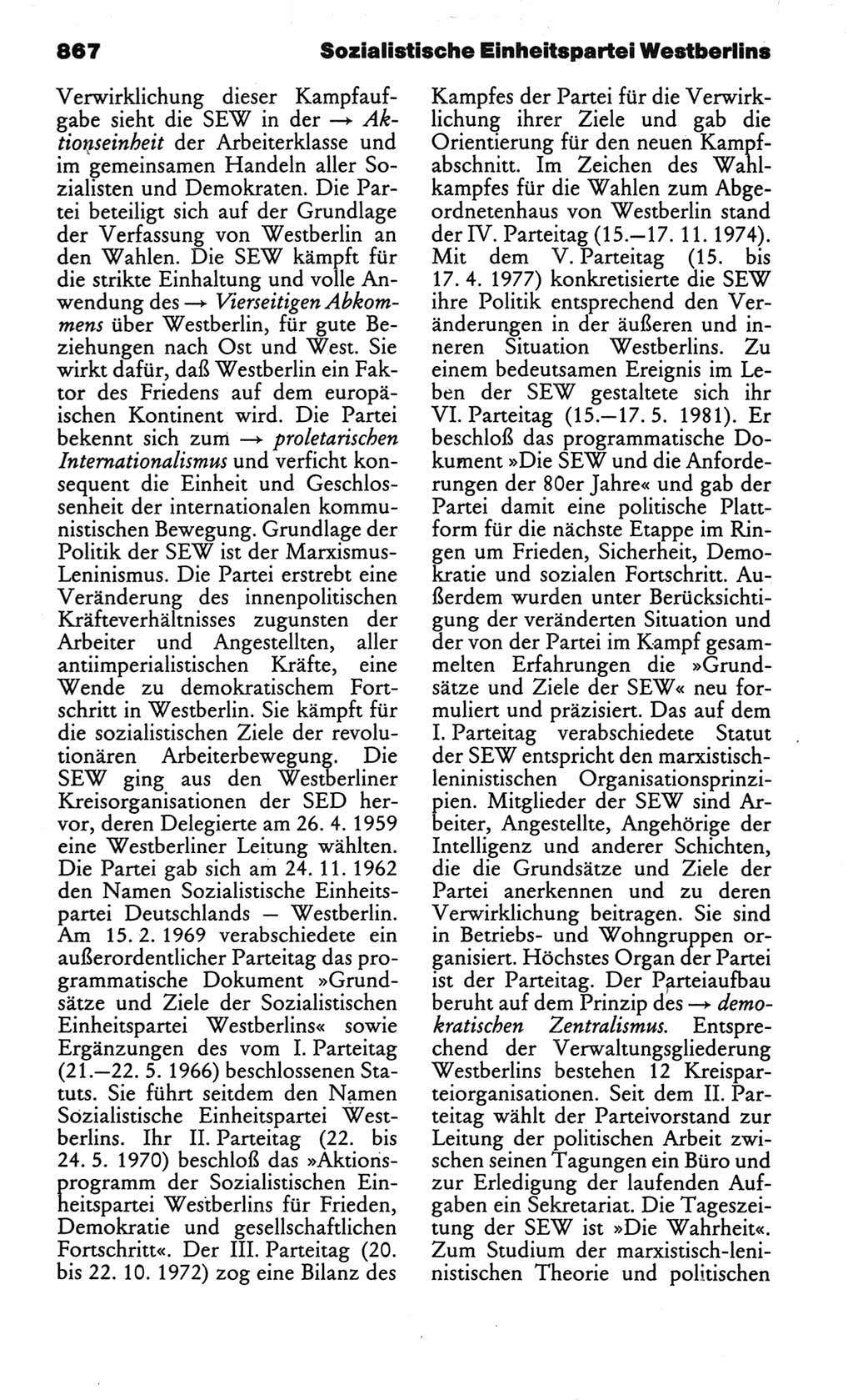 Kleines politisches Wörterbuch [Deutsche Demokratische Republik (DDR)] 1986, Seite 867 (Kl. pol. Wb. DDR 1986, S. 867)