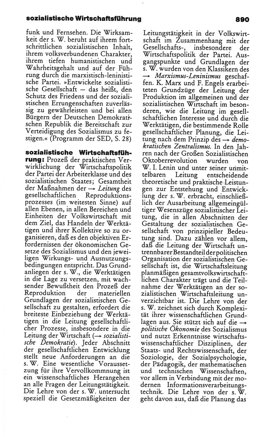 Kleines politisches Wörterbuch [Deutsche Demokratische Republik (DDR)] 1986, Seite 890 (Kl. pol. Wb. DDR 1986, S. 890)