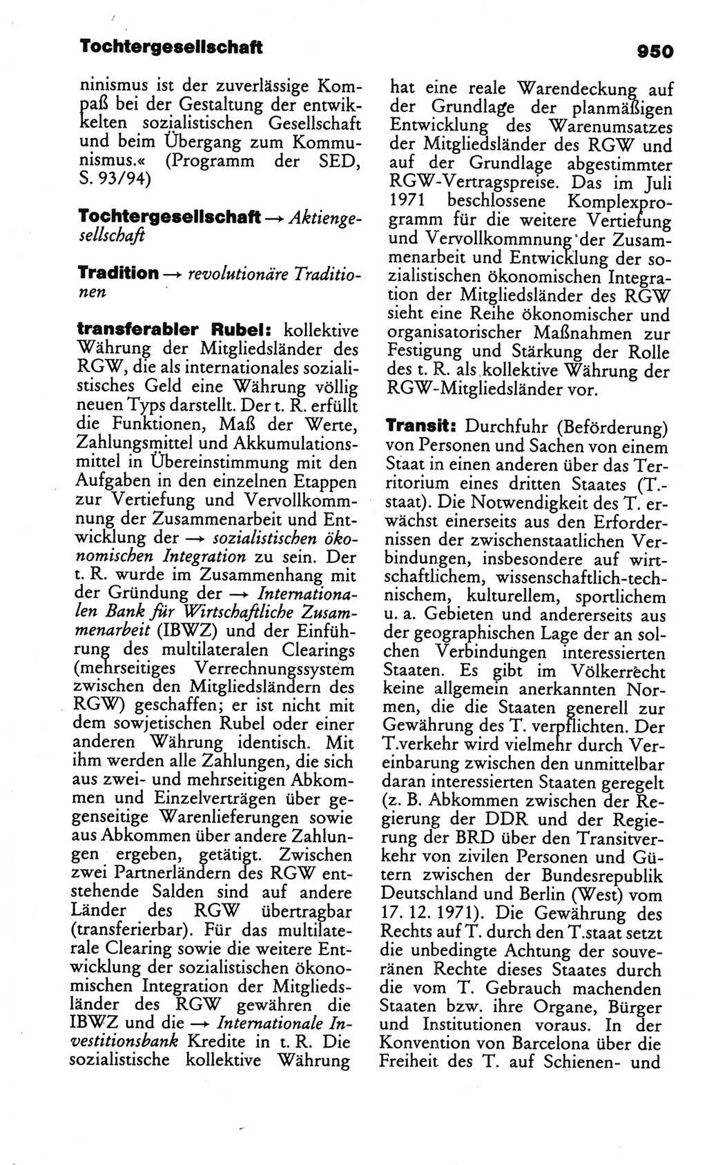 Kleines politisches Wörterbuch [Deutsche Demokratische Republik (DDR)] 1986, Seite 950 (Kl. pol. Wb. DDR 1986, S. 950)