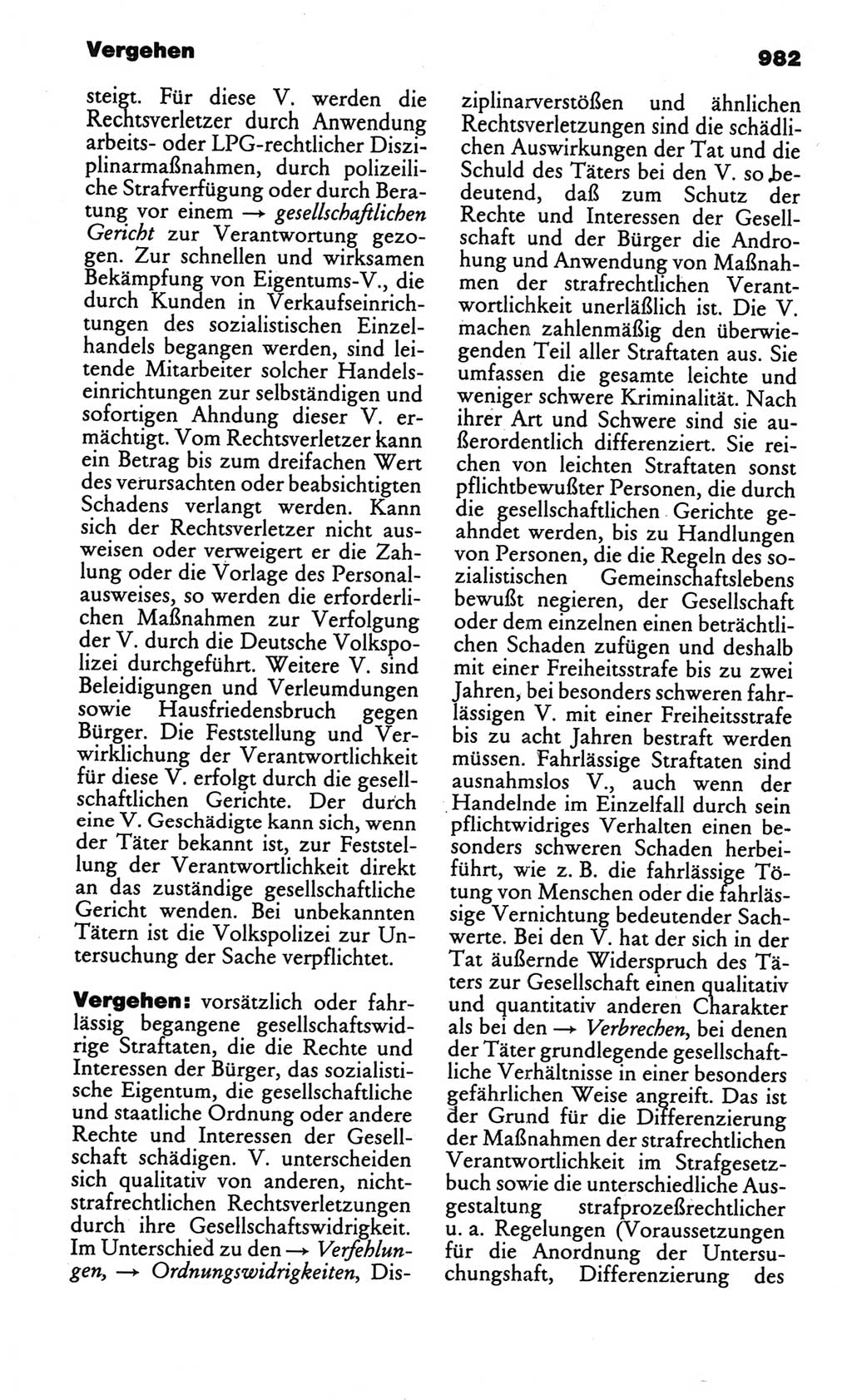 Kleines politisches Wörterbuch [Deutsche Demokratische Republik (DDR)] 1986, Seite 982 (Kl. pol. Wb. DDR 1986, S. 982)