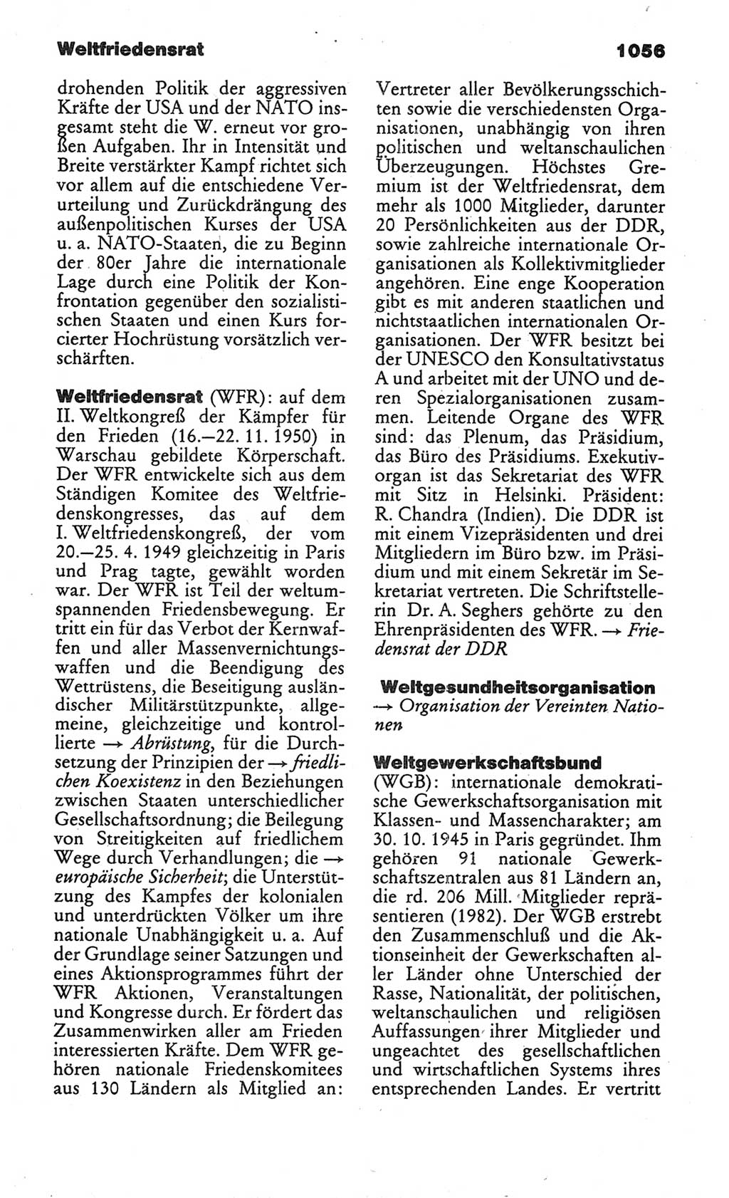 Kleines politisches Wörterbuch [Deutsche Demokratische Republik (DDR)] 1986, Seite 1056 (Kl. pol. Wb. DDR 1986, S. 1056)